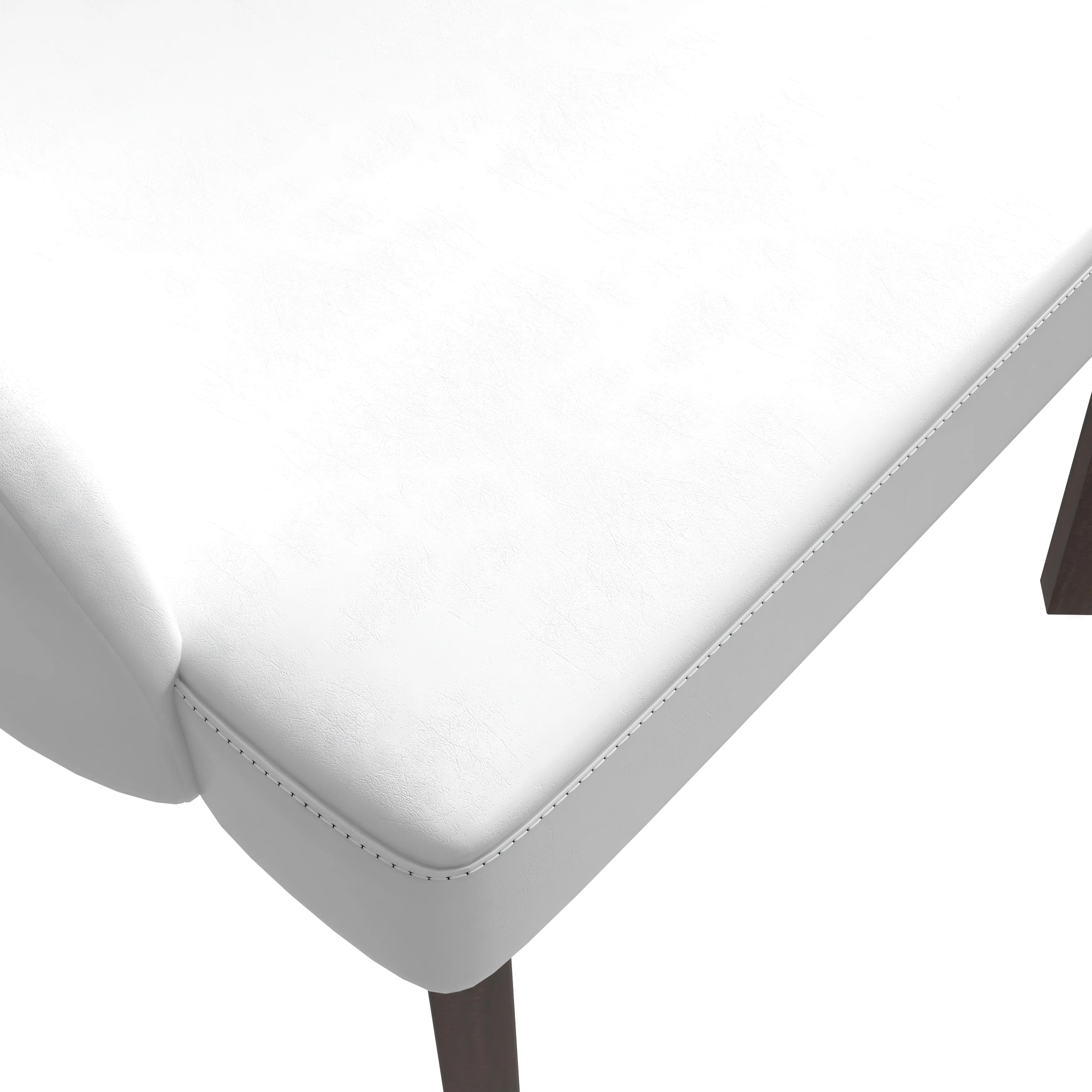 Ethos Collection Modern Wooden Dining Chair in White