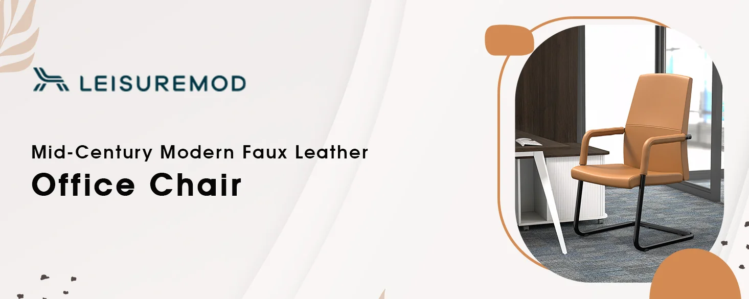 Evander Office Guest Chair in Acorn Brown Leather