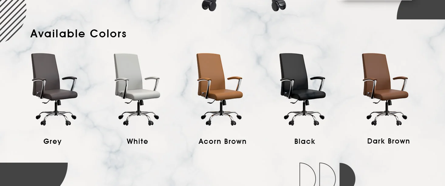 Evander Series Office Chair in Black Leather