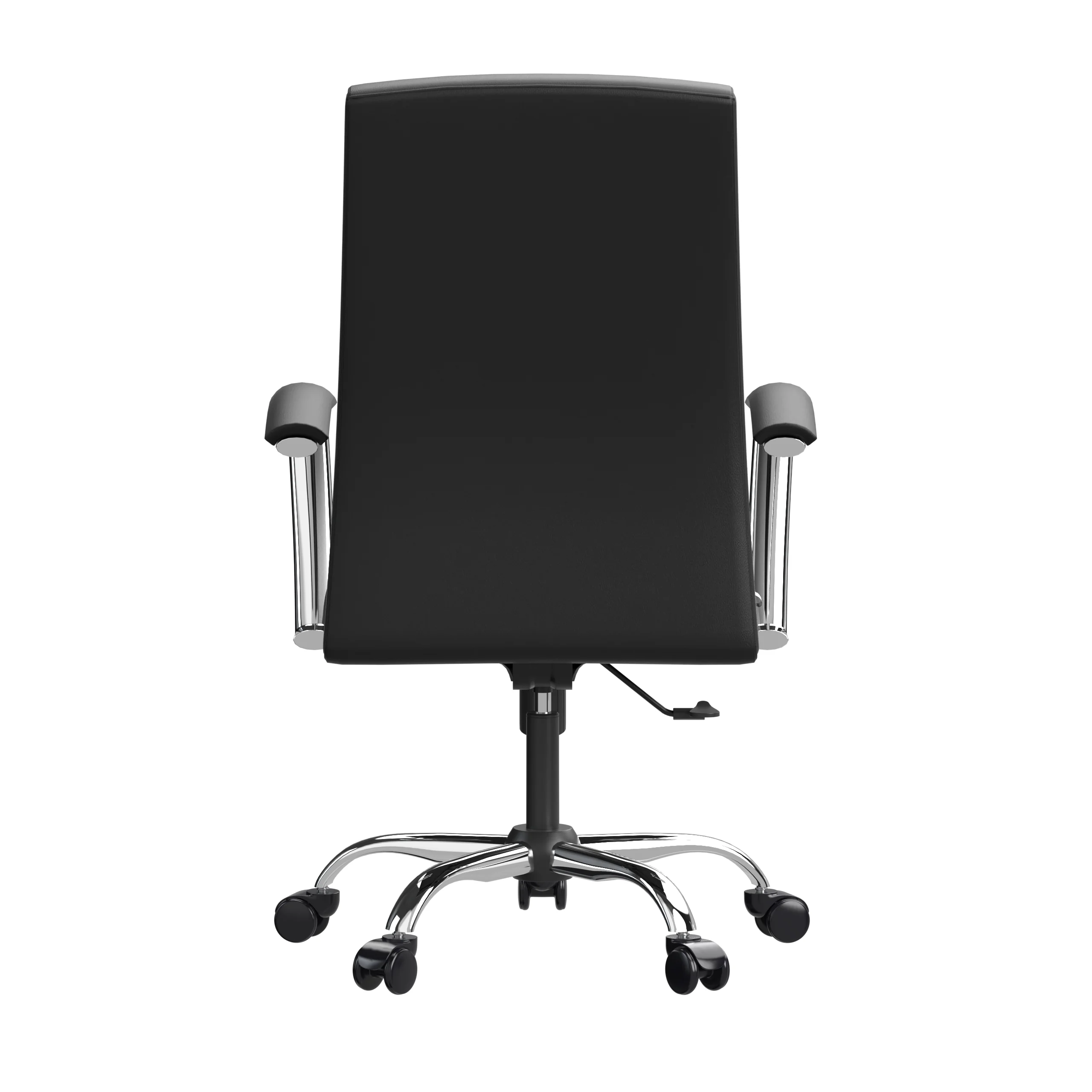 Evander Series Office Chair in Black Leather