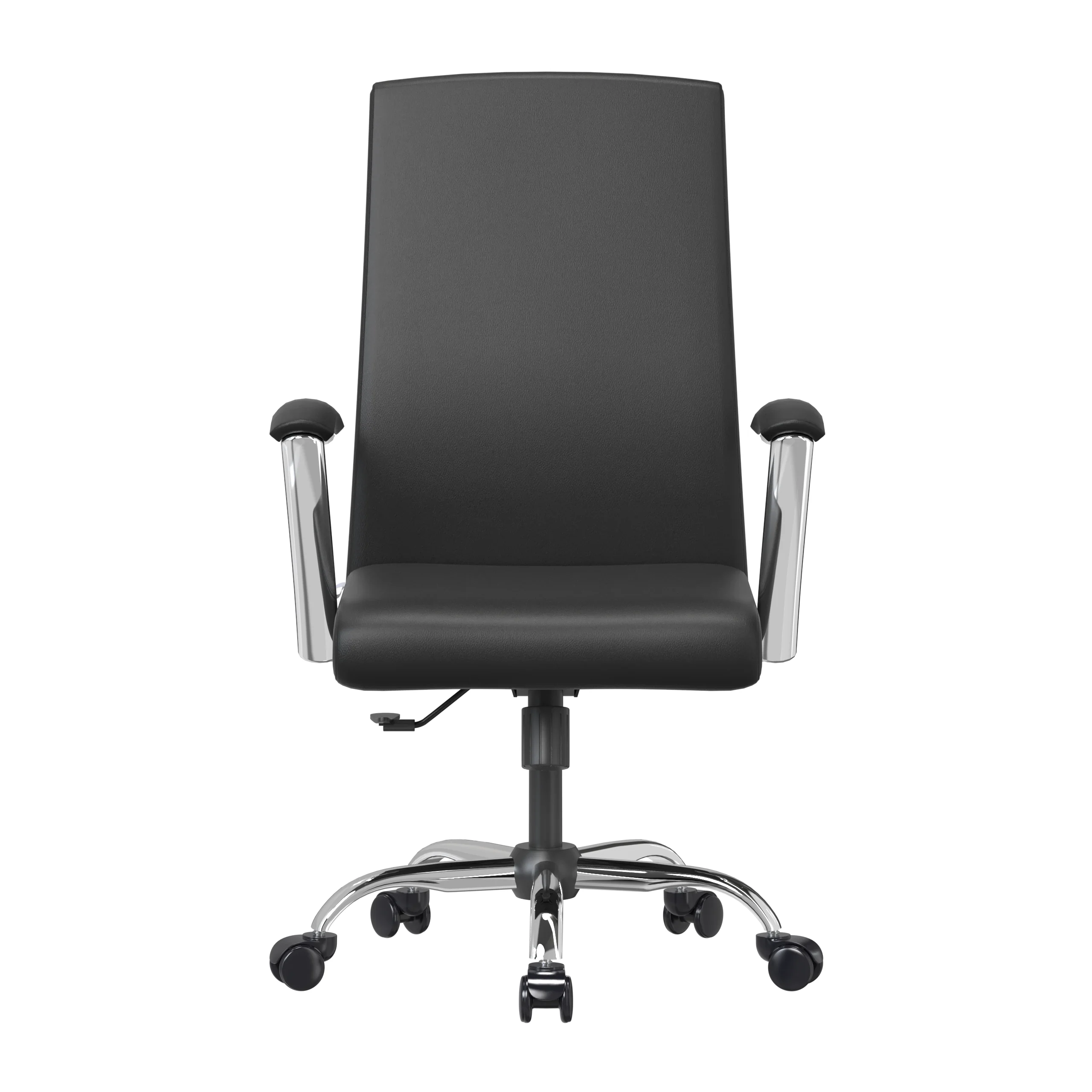 Evander Series Office Chair in Black Leather