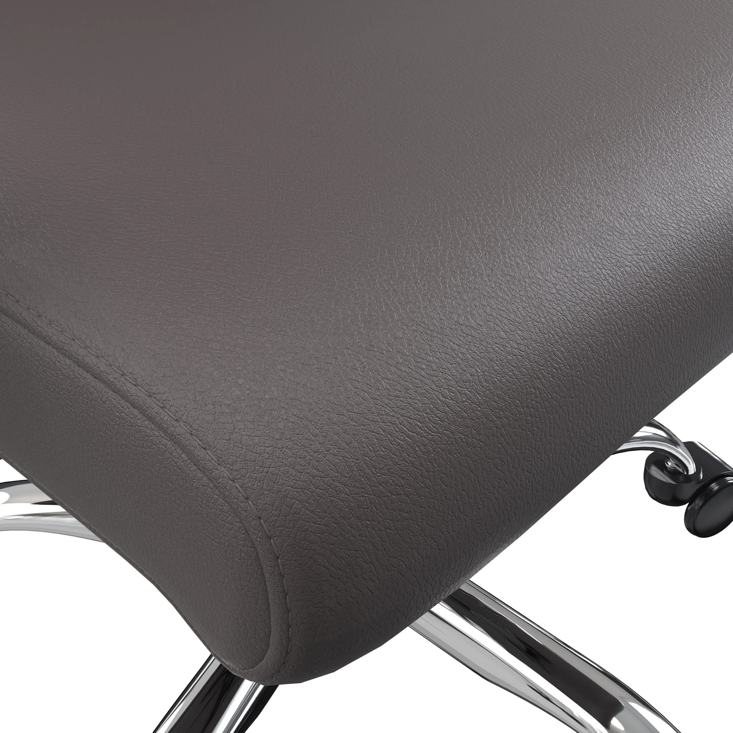 Evander Series Office Chair in Grey Leather
