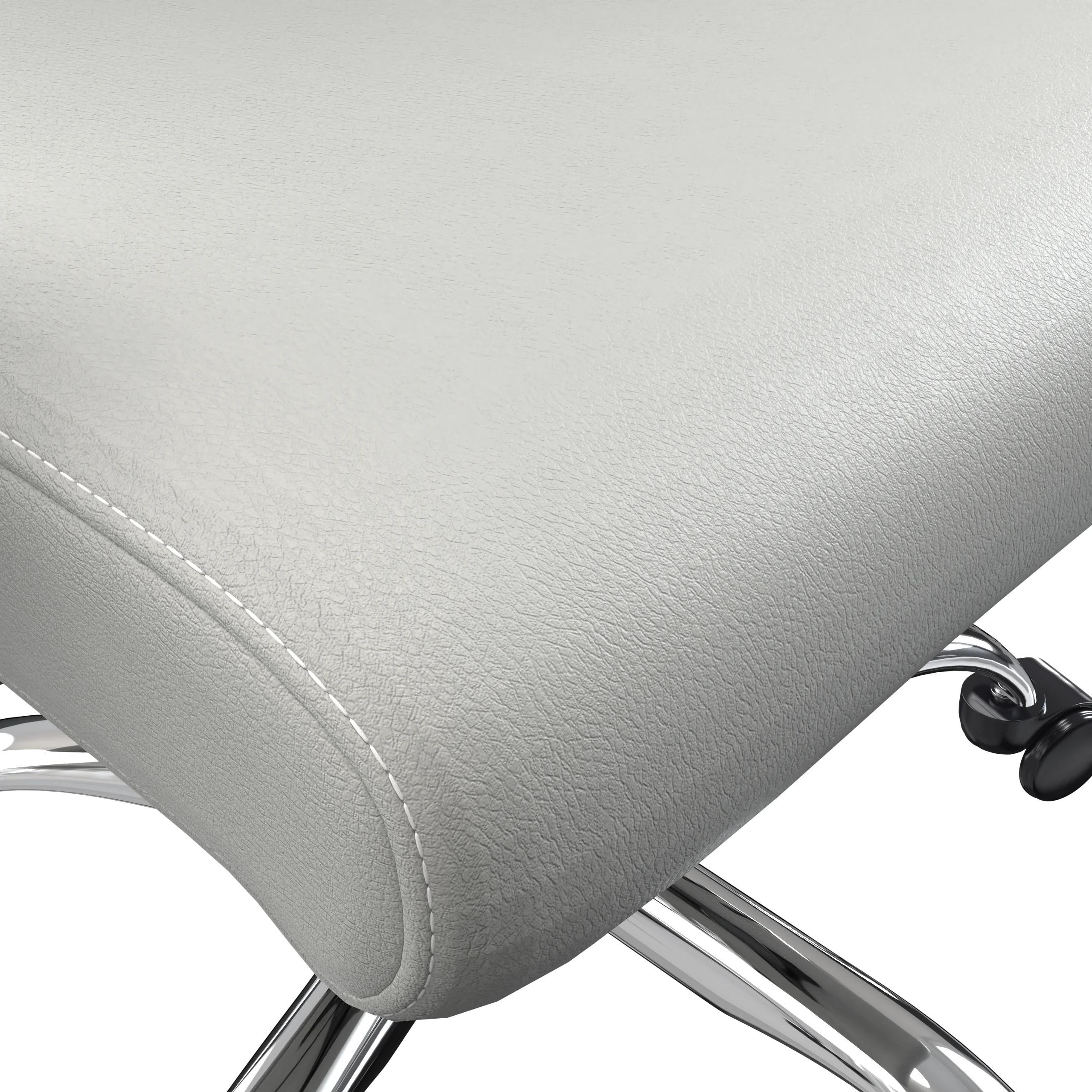 Evander Series Office Chair in White Leather