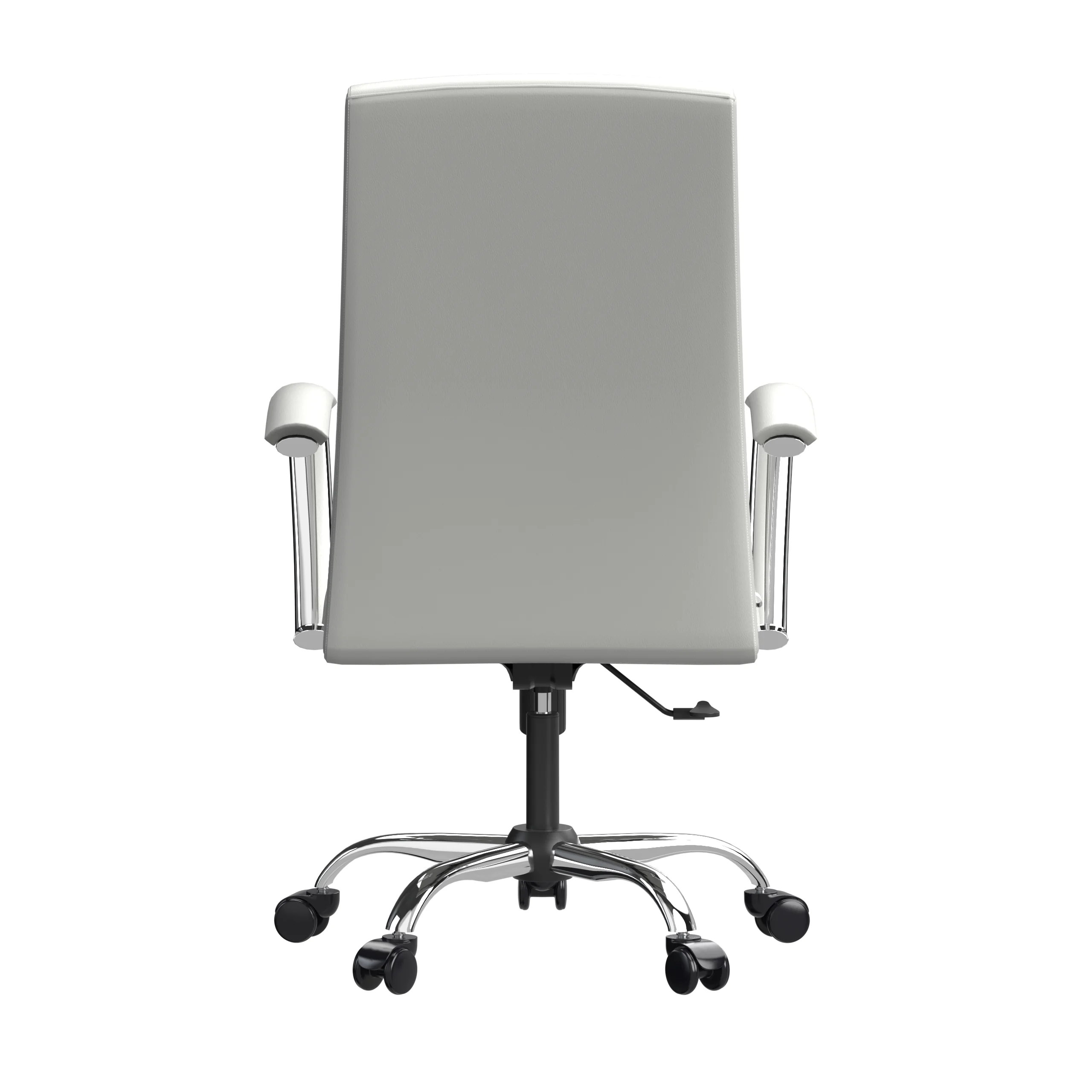 Evander Series Office Chair in White Leather