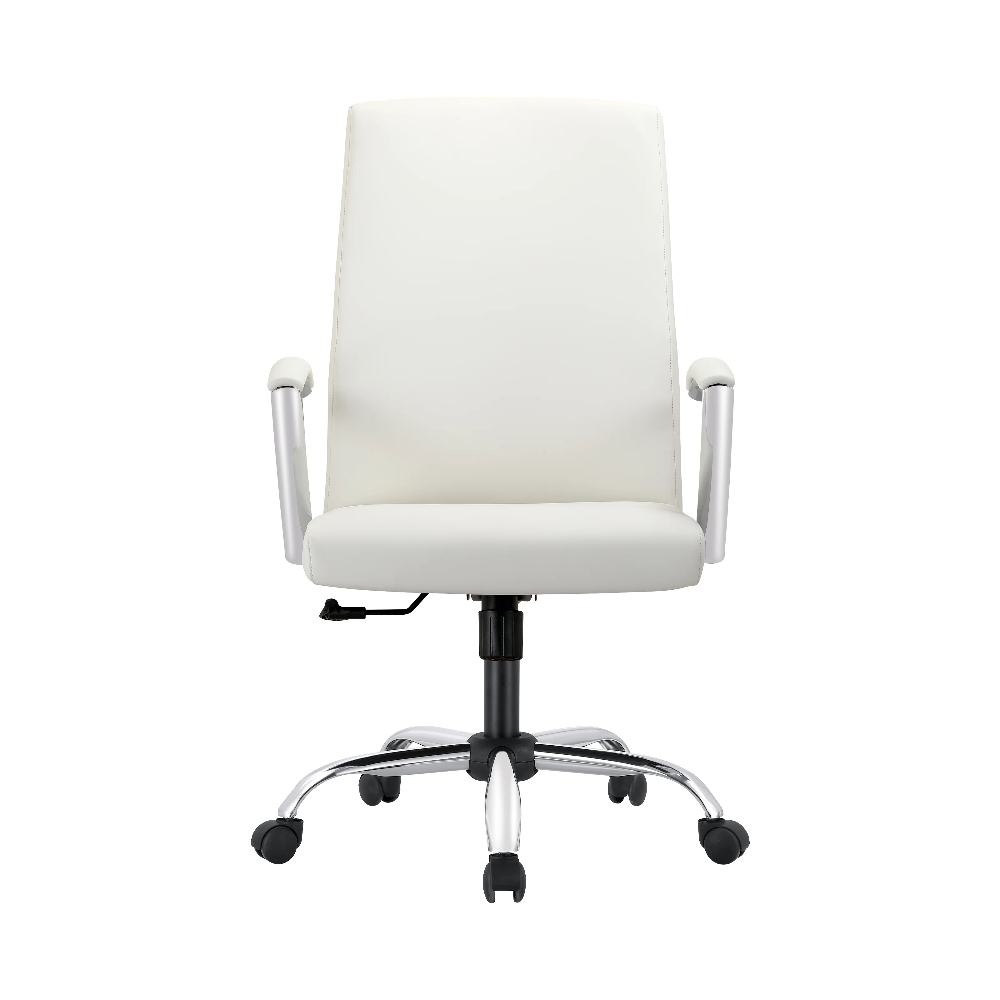 Evander Series Office Chair in White Leather