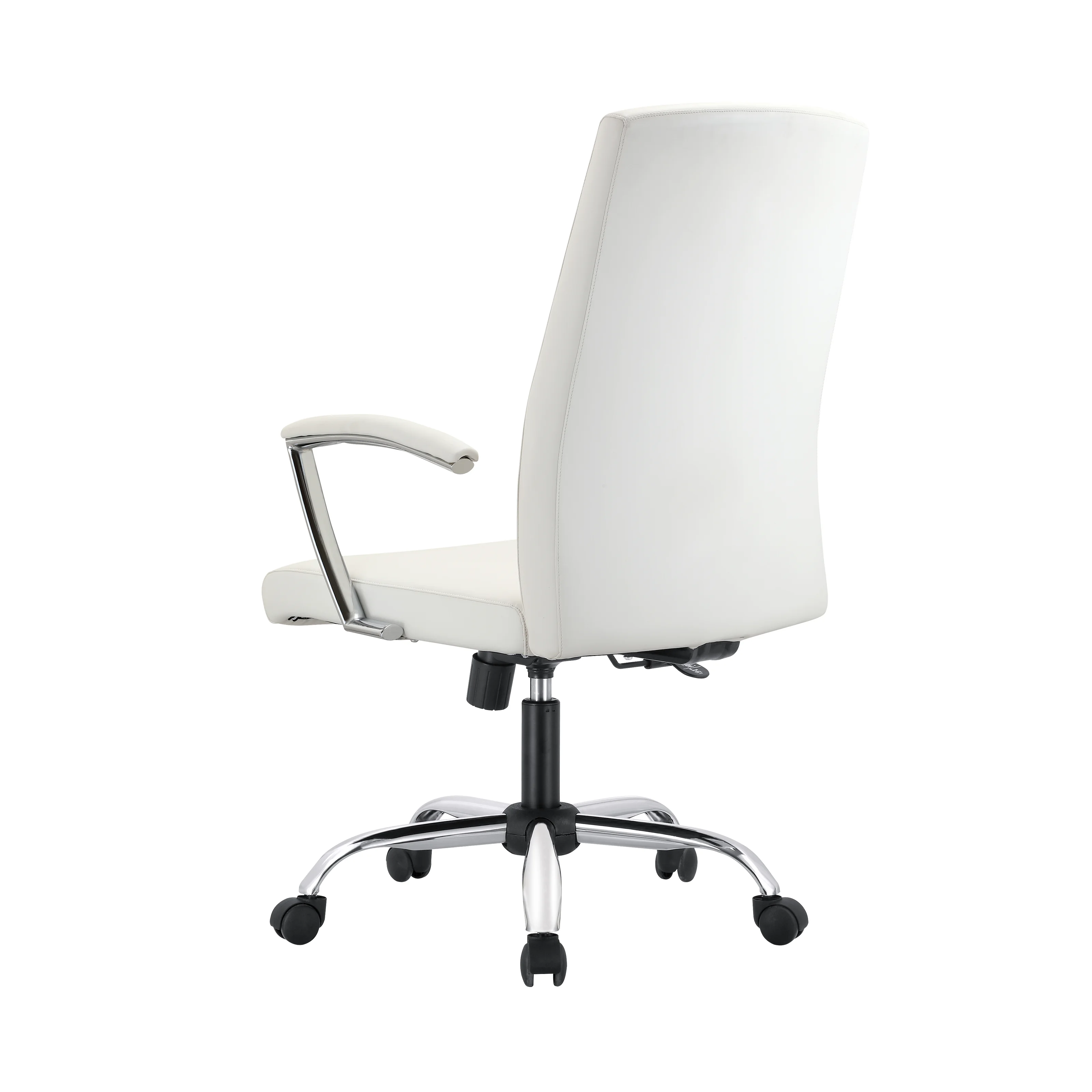 Evander Series Office Chair in White Leather