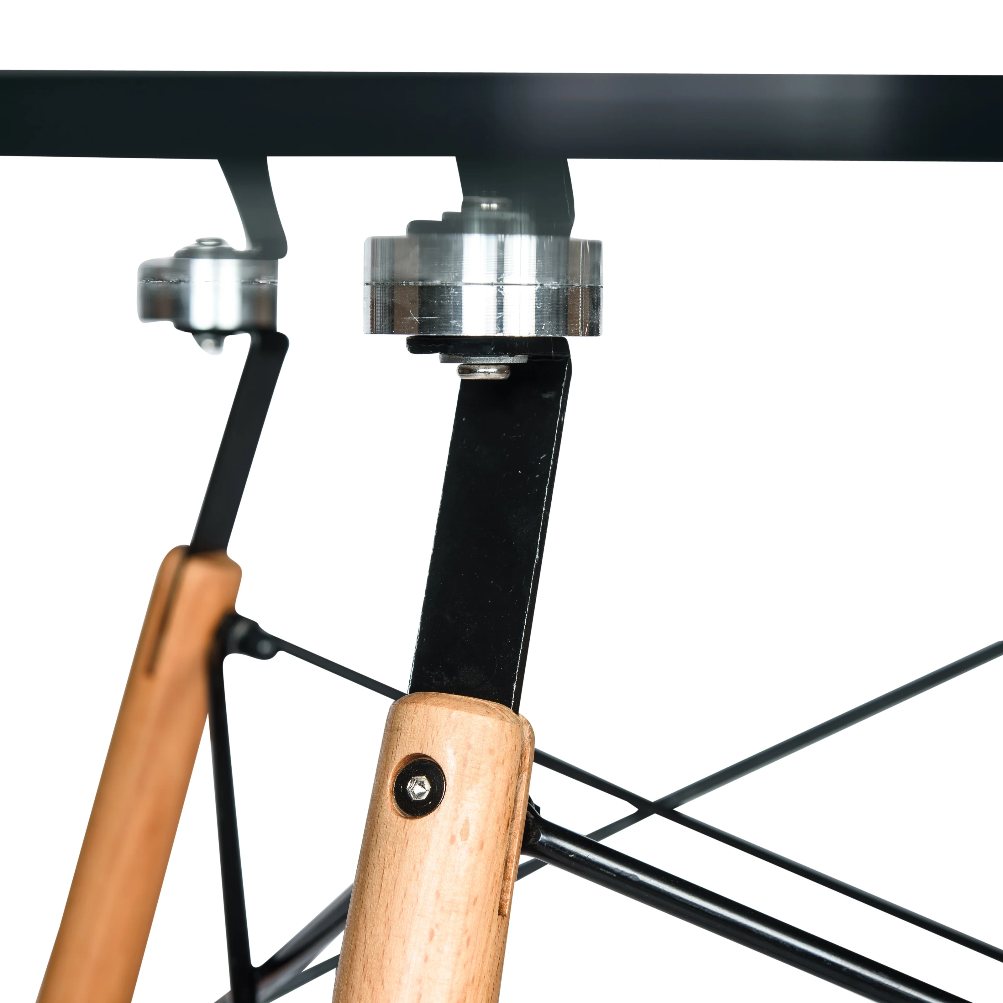 Dover 5-Piece Dining Set with 4 Plastic Chairs in Transparent Blue