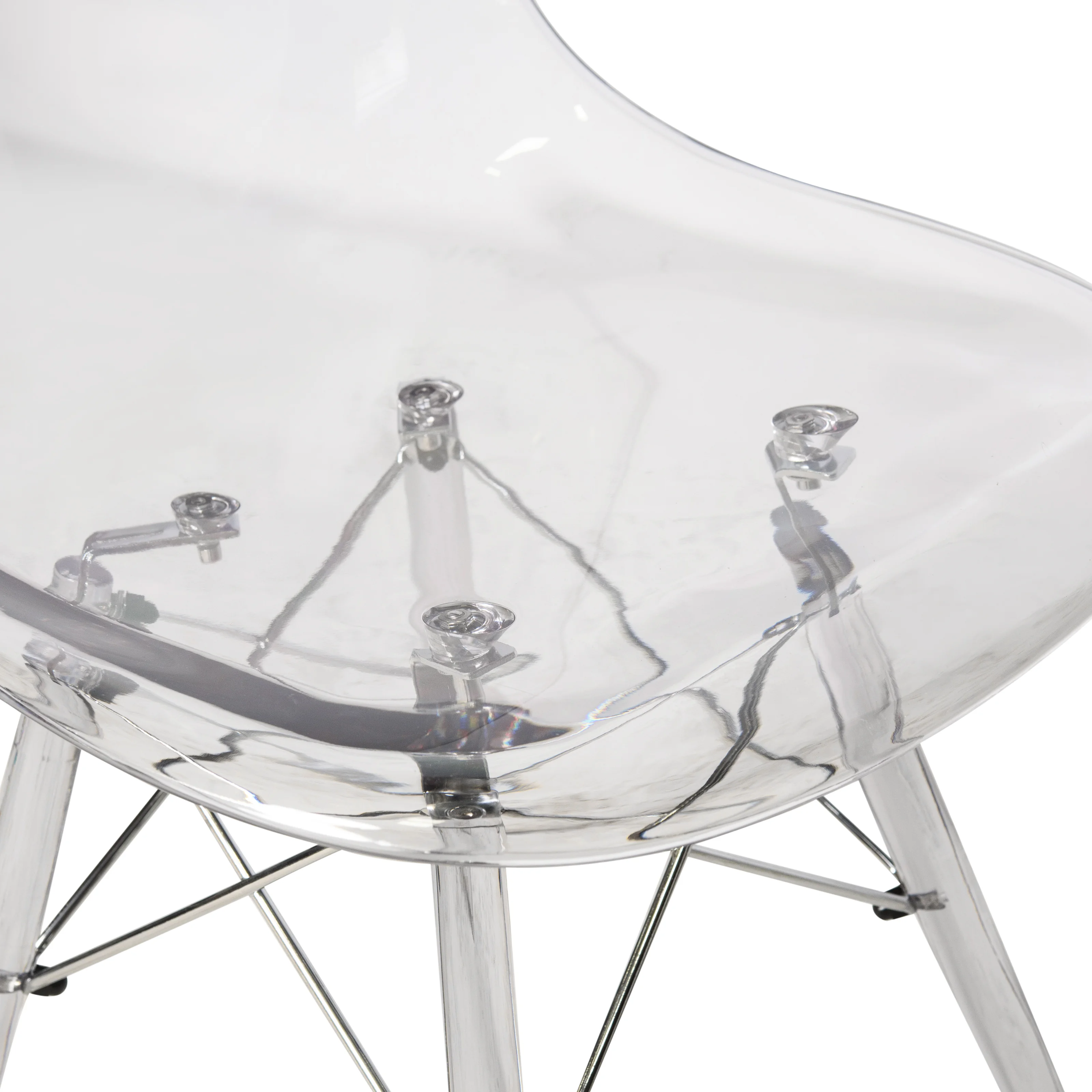 Dover Molded Side Chair with Acrylic Base