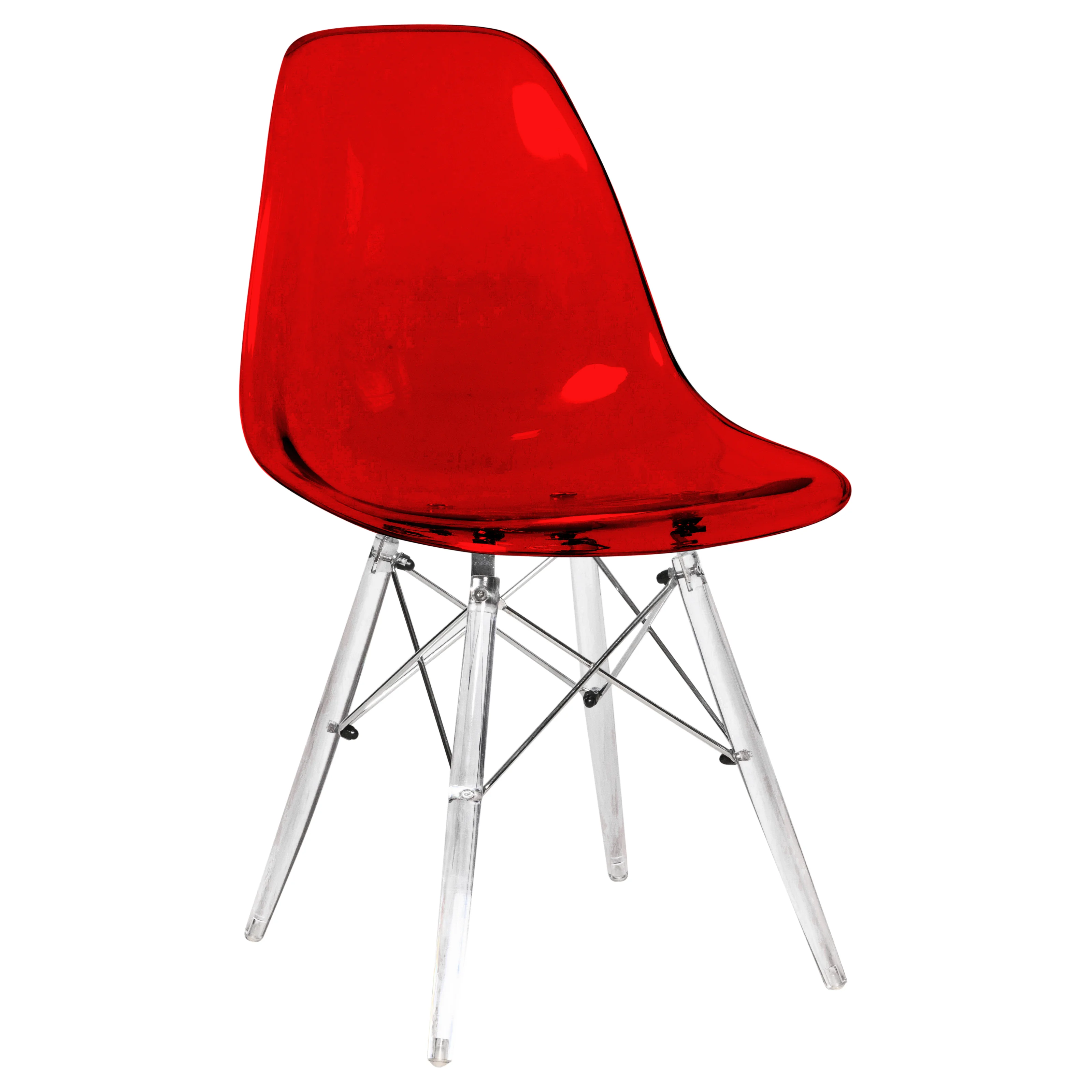 Dover Molded Side Chair with Acrylic Base