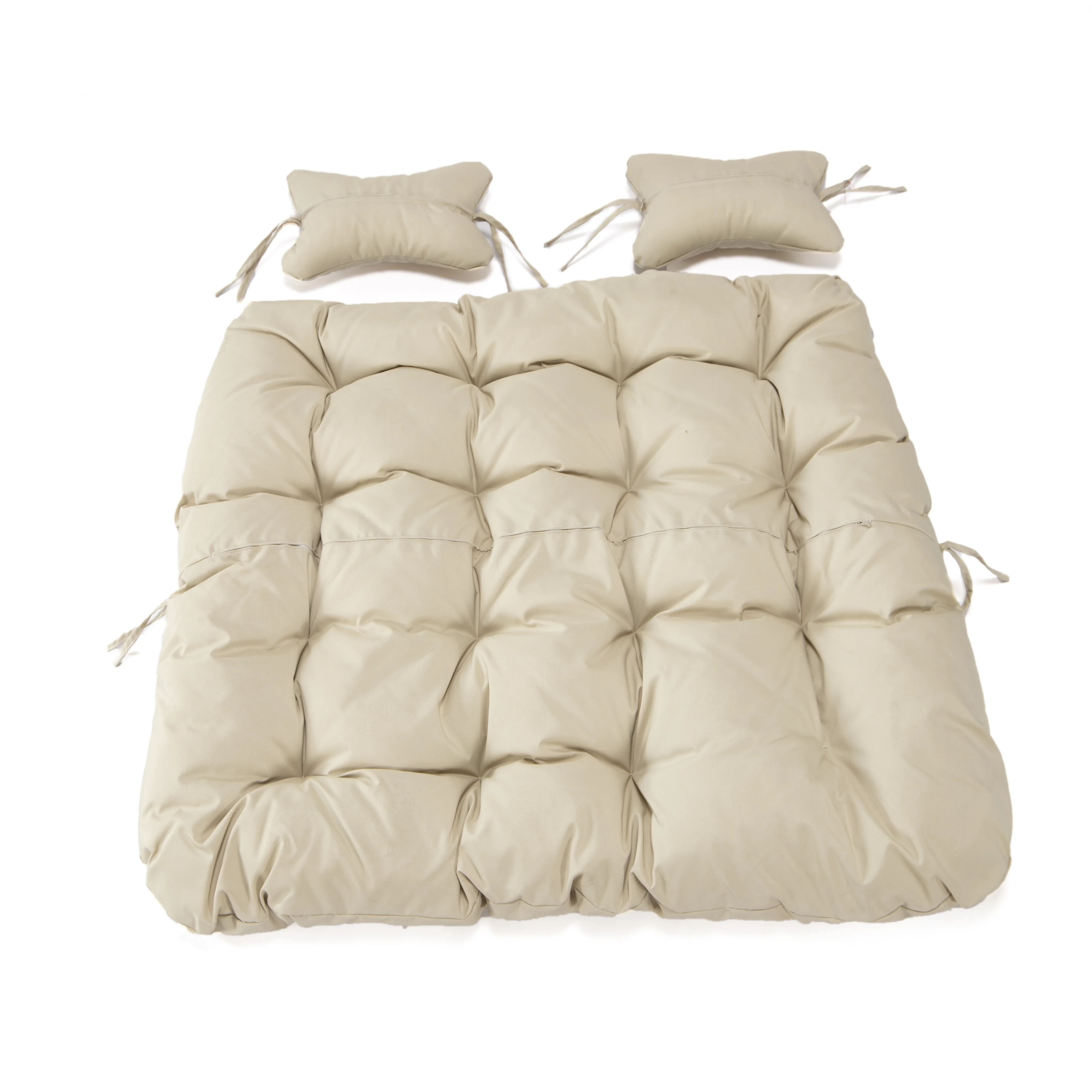 Wicker 2 Person Double Folding Hanging Egg Swing Cushion