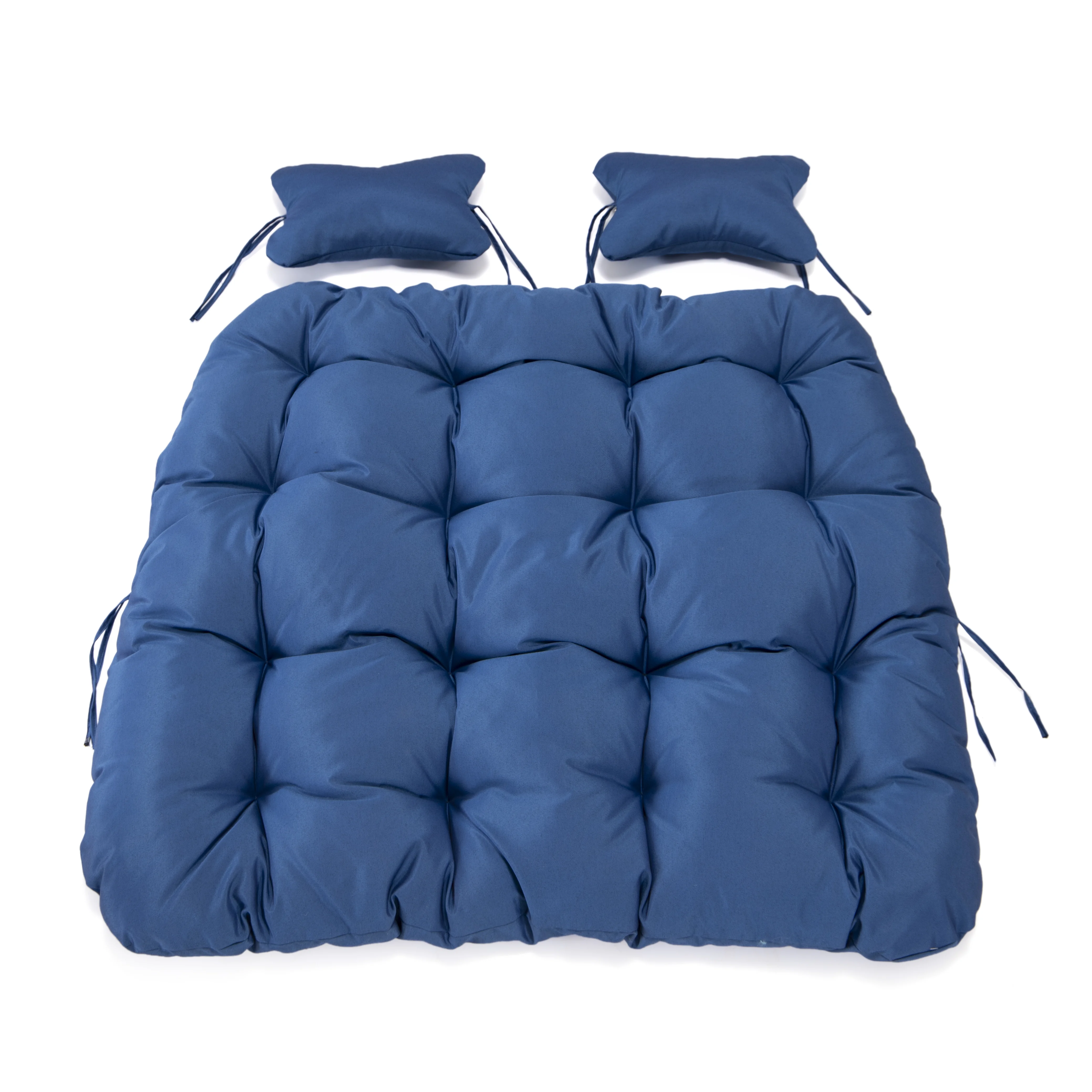 Wicker 2 Person Double Folding Hanging Egg Swing Cushion