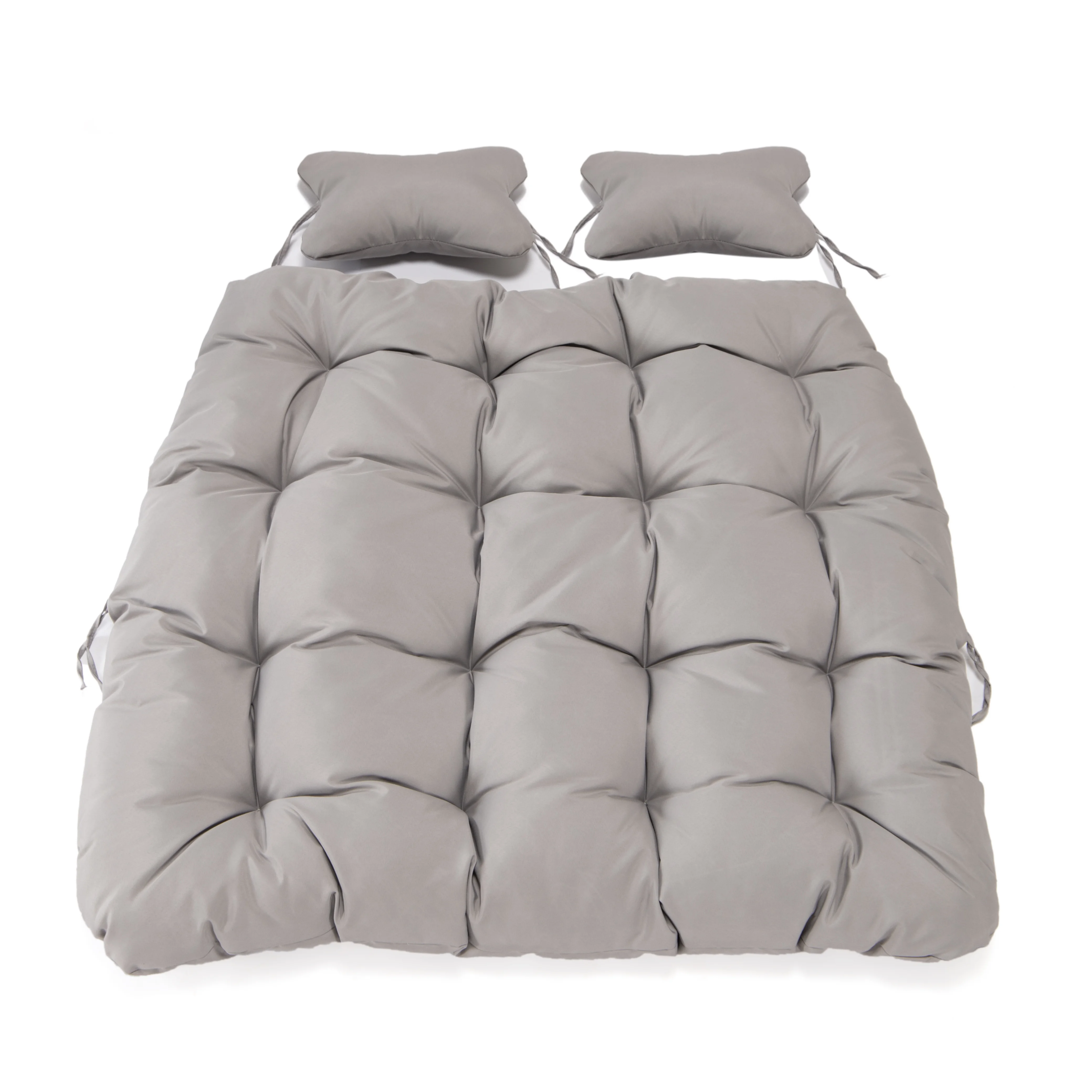 Wicker 2 Person Double Folding Hanging Egg Swing Cushion