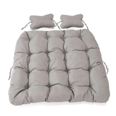 Wicker 2 Person Double Folding Hanging Egg Swing Cushion