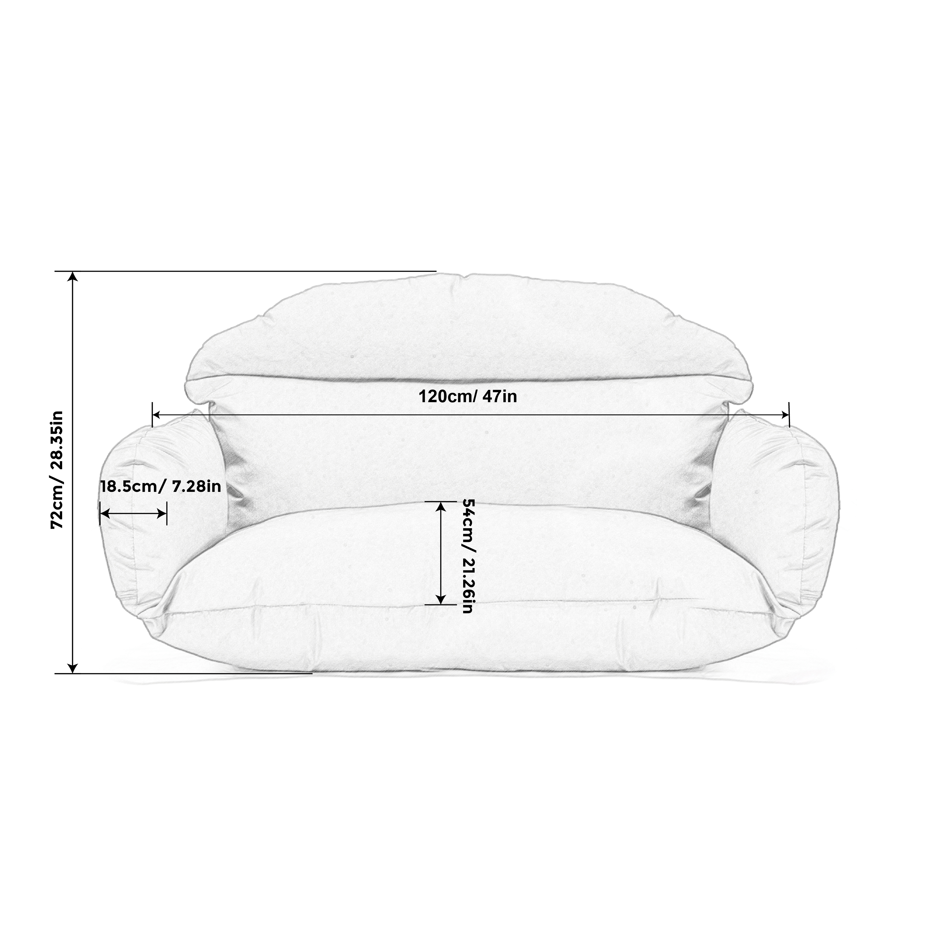 Hanging 2 person Egg Swing Cushion - View 2