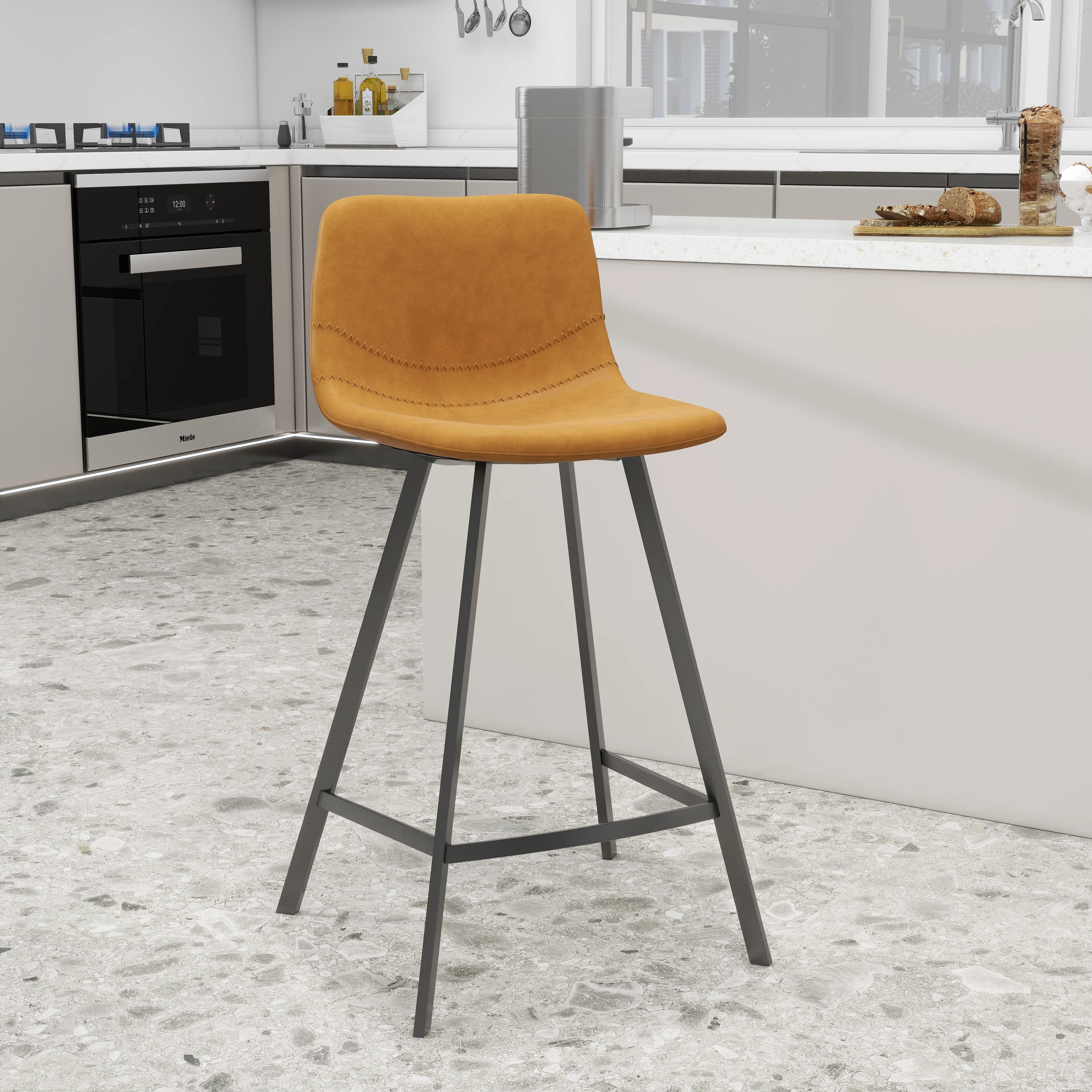 Elland - Counter stool -Light Brown