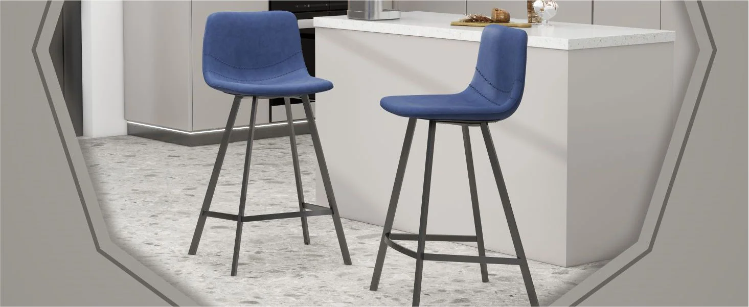Elland - Counter stool - Peacock Blue