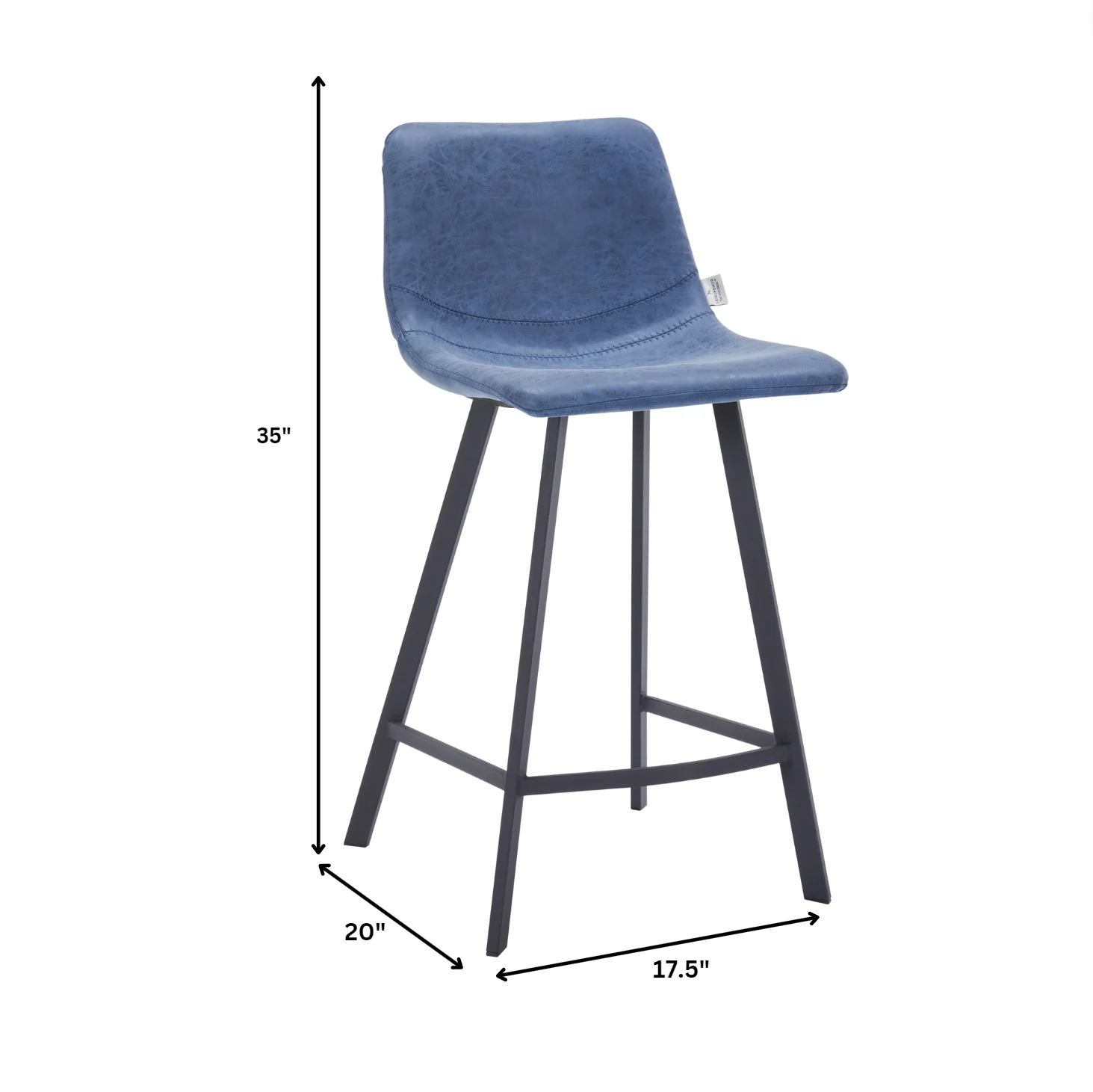 Elland - Counter stool - Peacock Blue