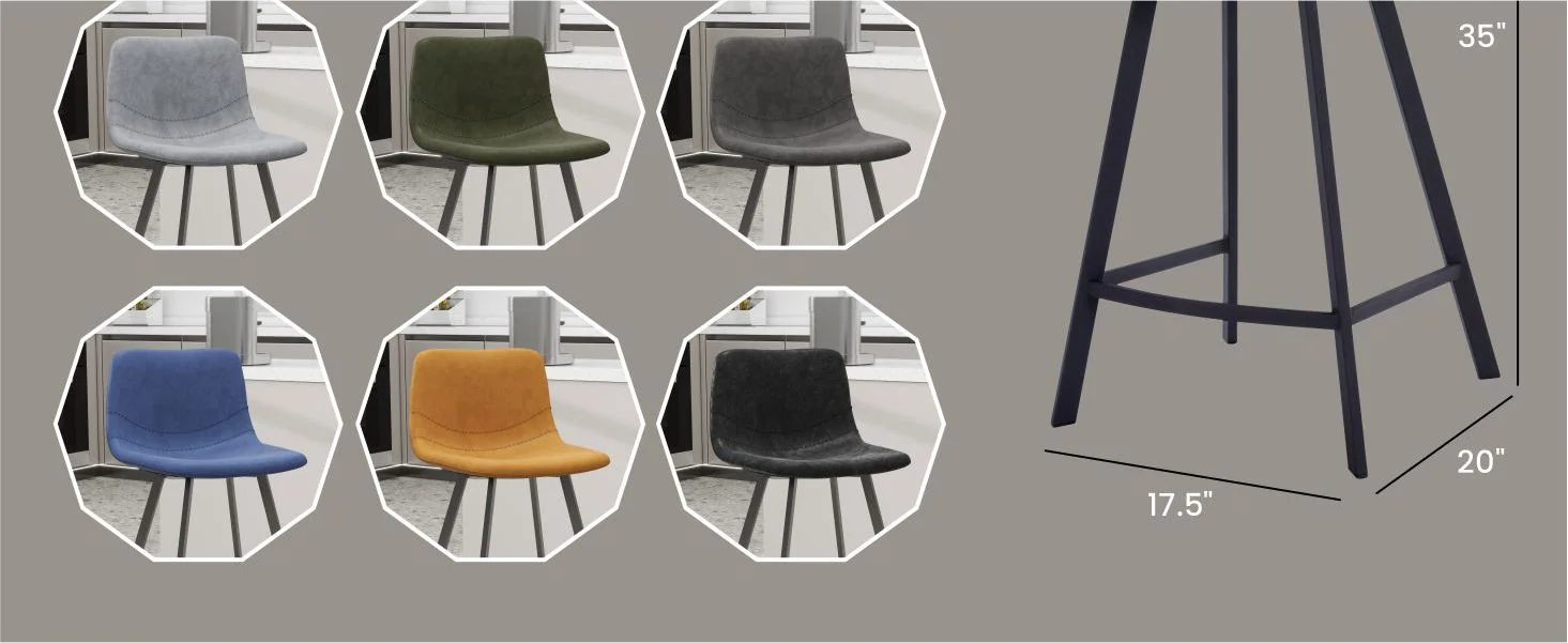 Elland - Counter stool - Olive Green