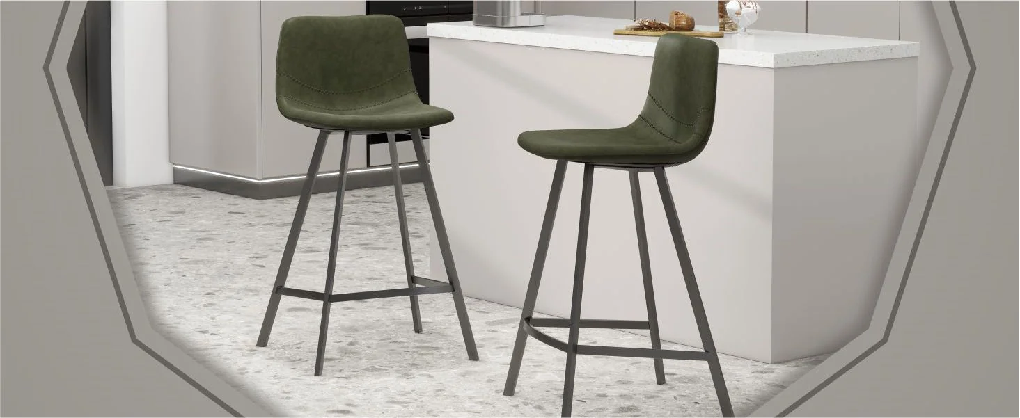 Elland - Counter stool - Olive Green