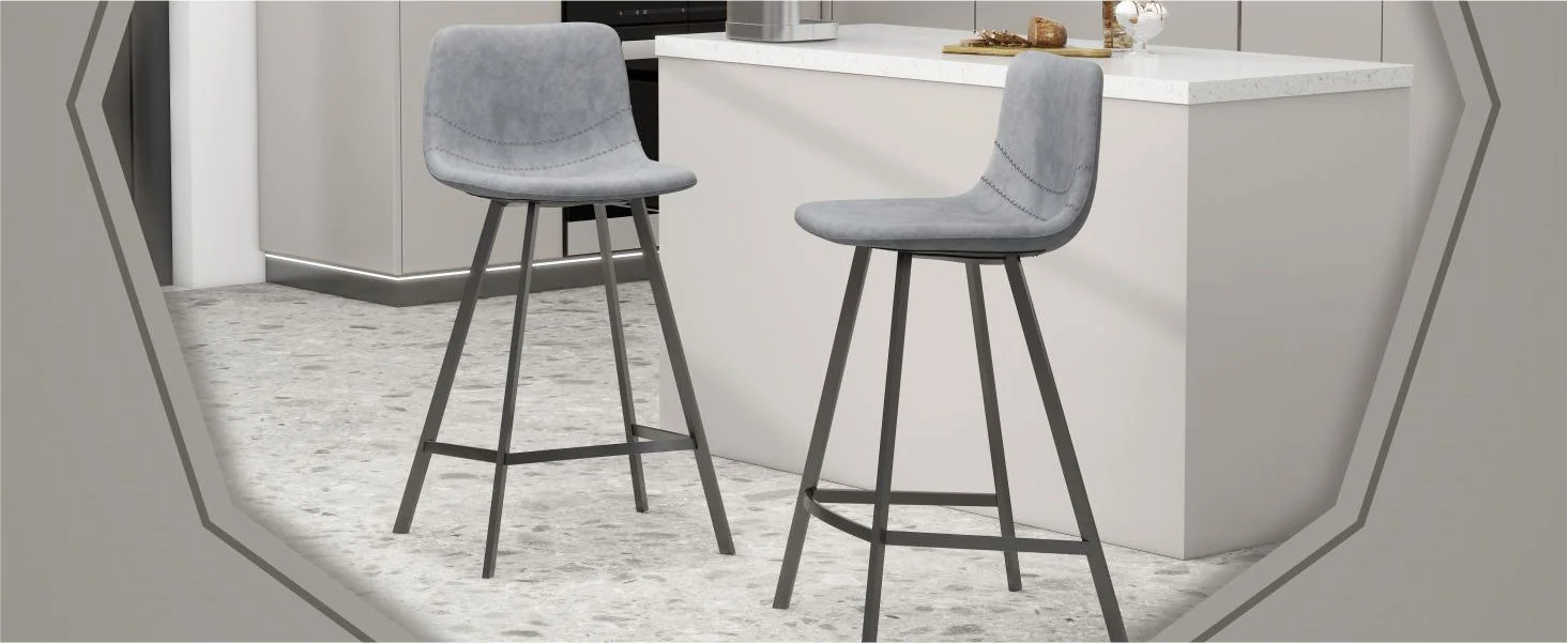 Elland - Counter stool -Light Grey