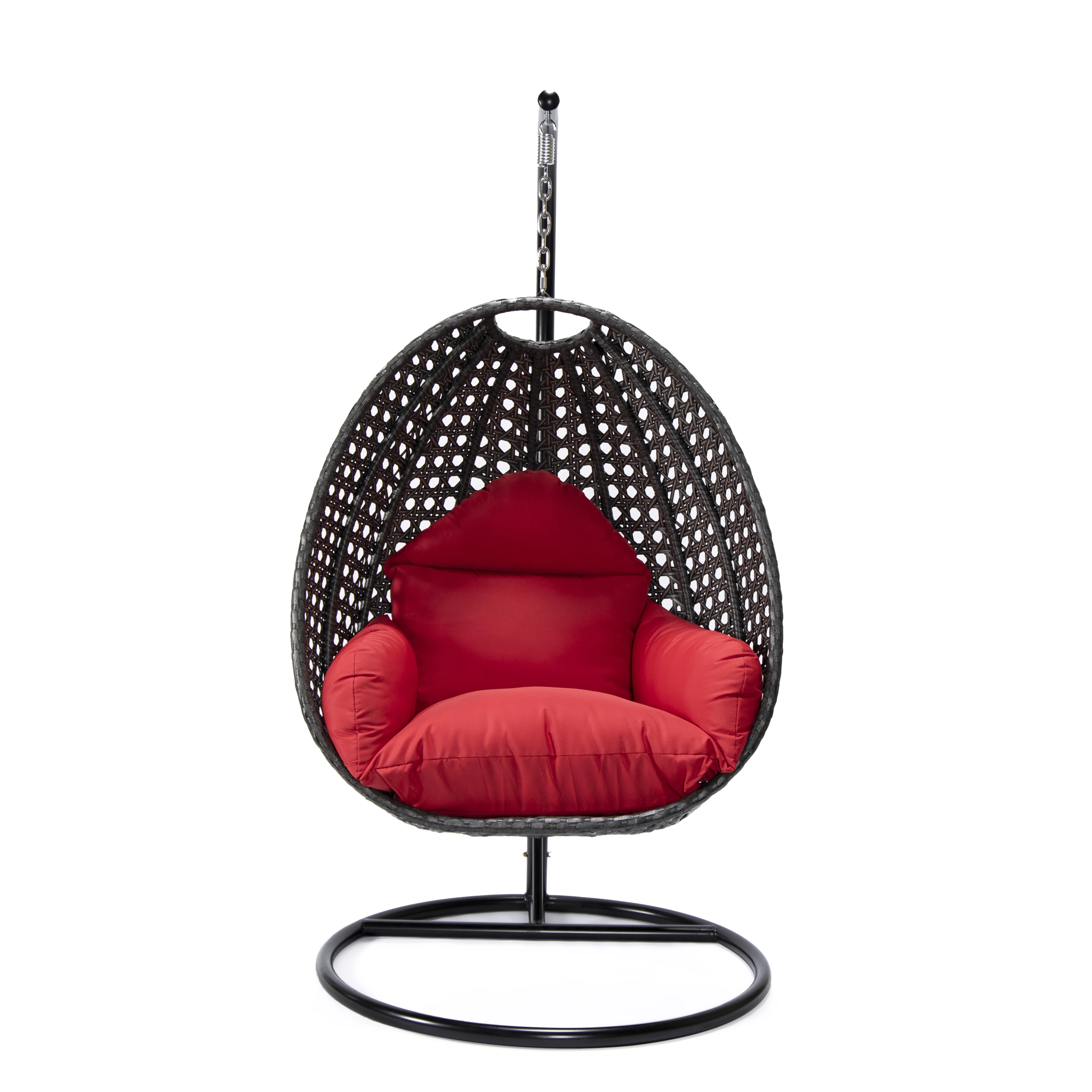 Charcoal Wicker Hanging Egg Swing Chair