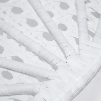 White Wicker Hanging Egg Swing Chair