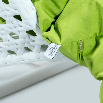 White Wicker Hanging 2 person Egg Swing Chair