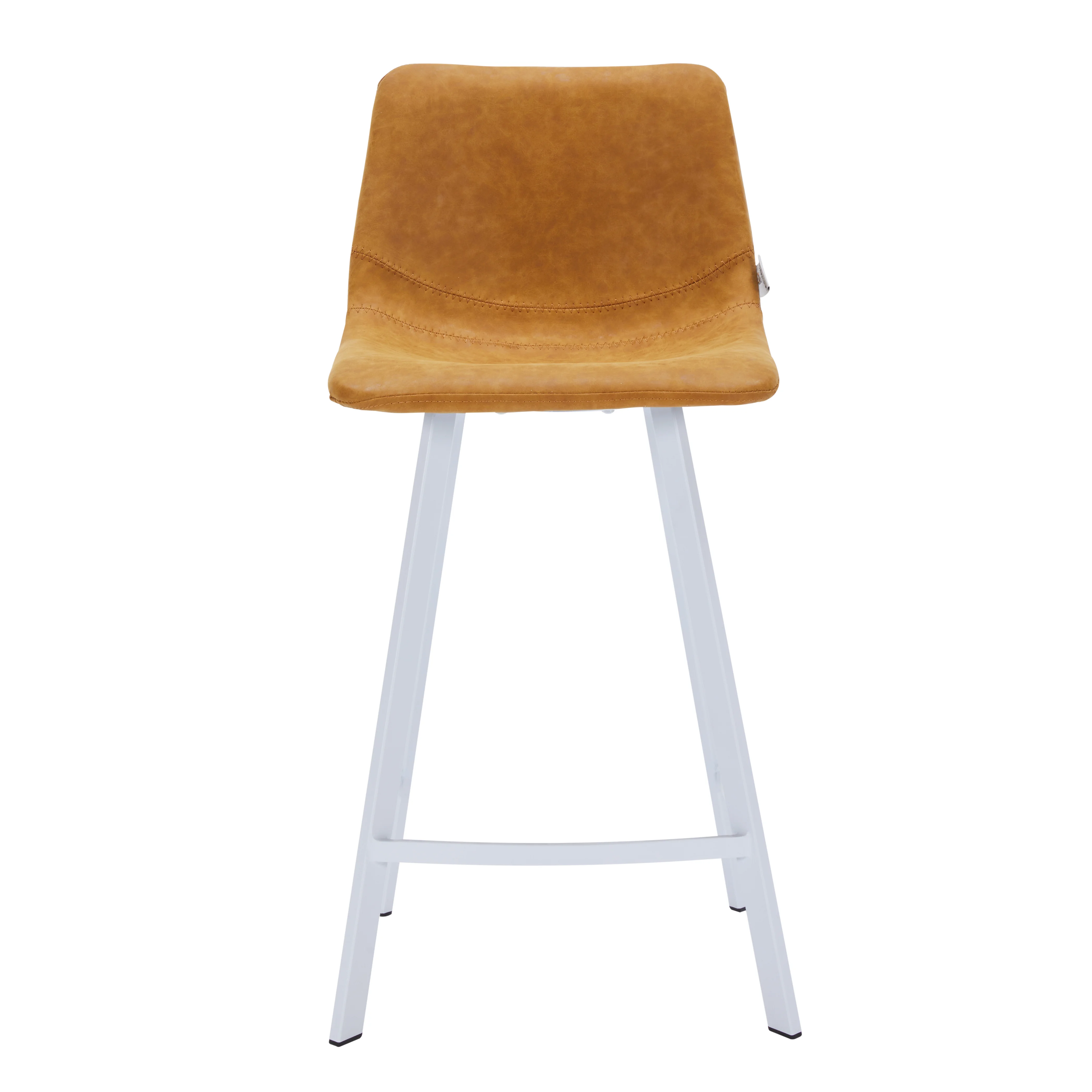 Elland - Counter stool -Light Brown-White base