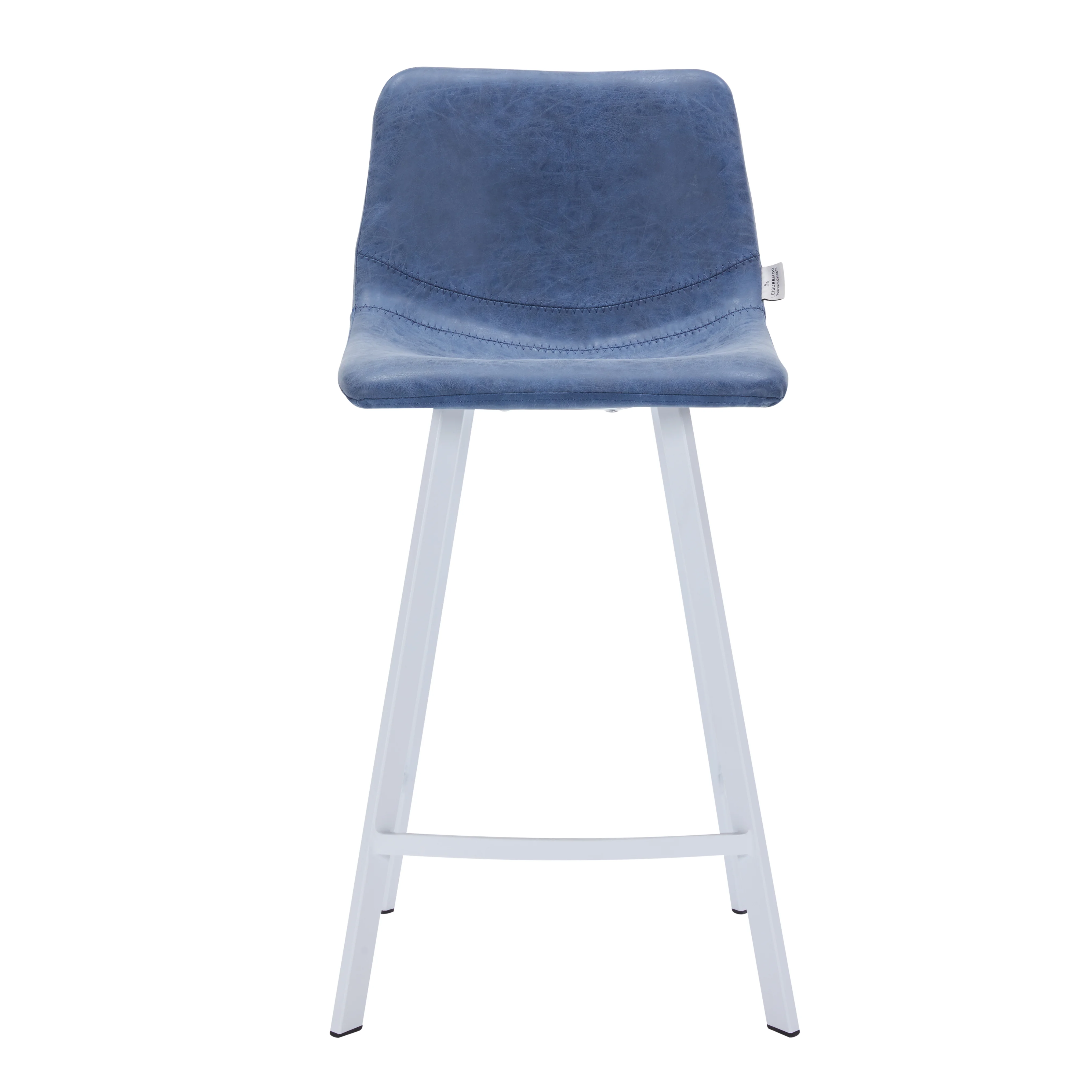 Elland - Counter stool - Peacock Blue - White Base