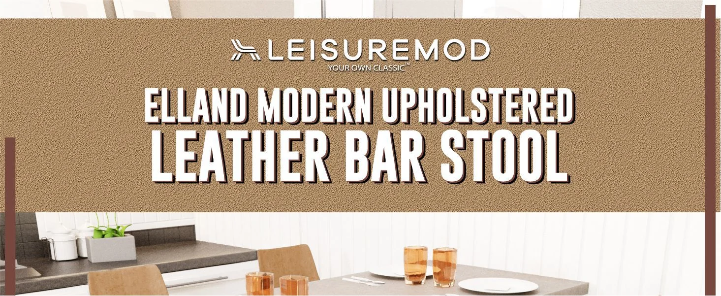 Elland - Bar stool - Light Brown - White Base