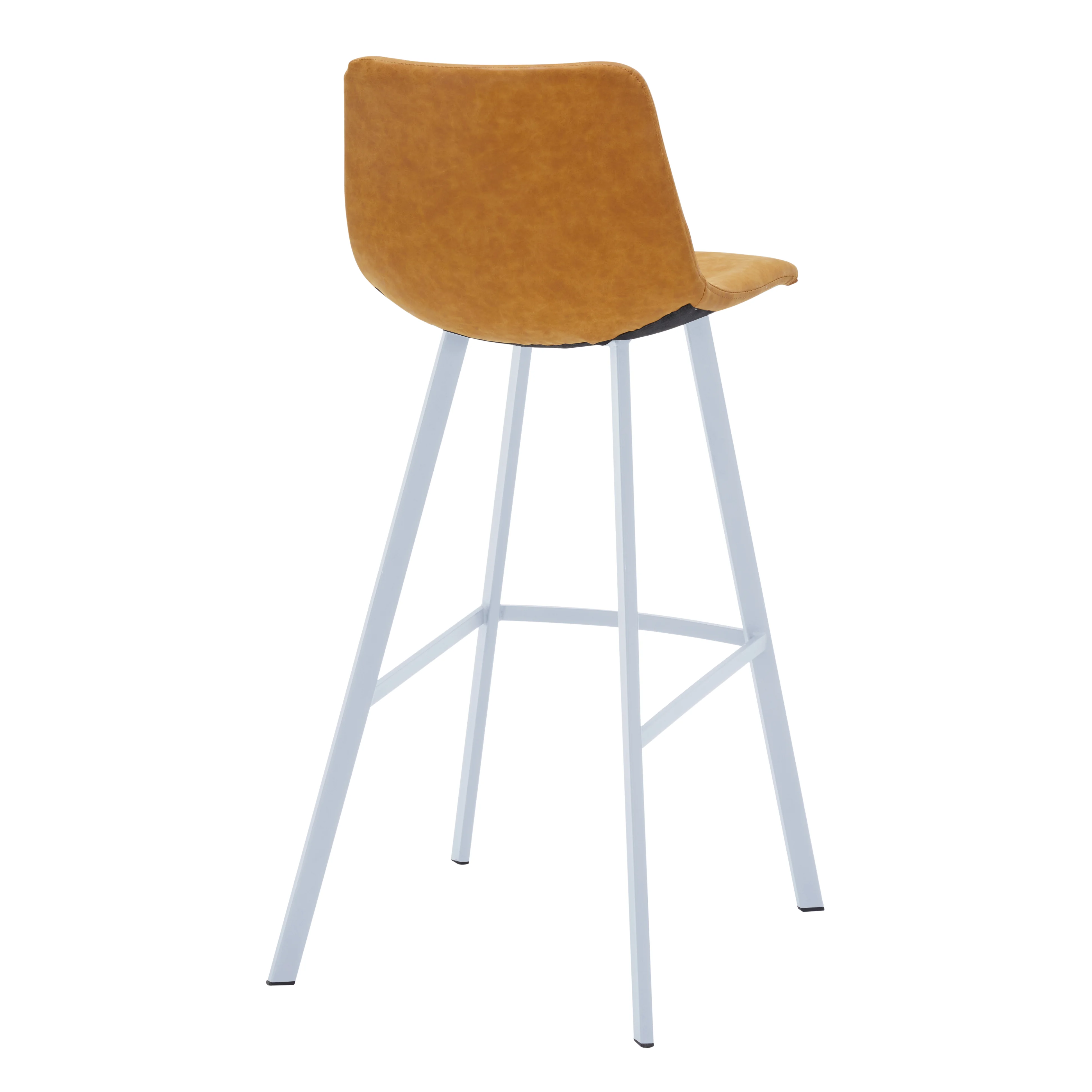 Elland - Bar stool - Light Brown - White Base