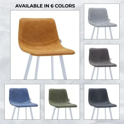 Elland - Bar stool - Light Brown - White Base