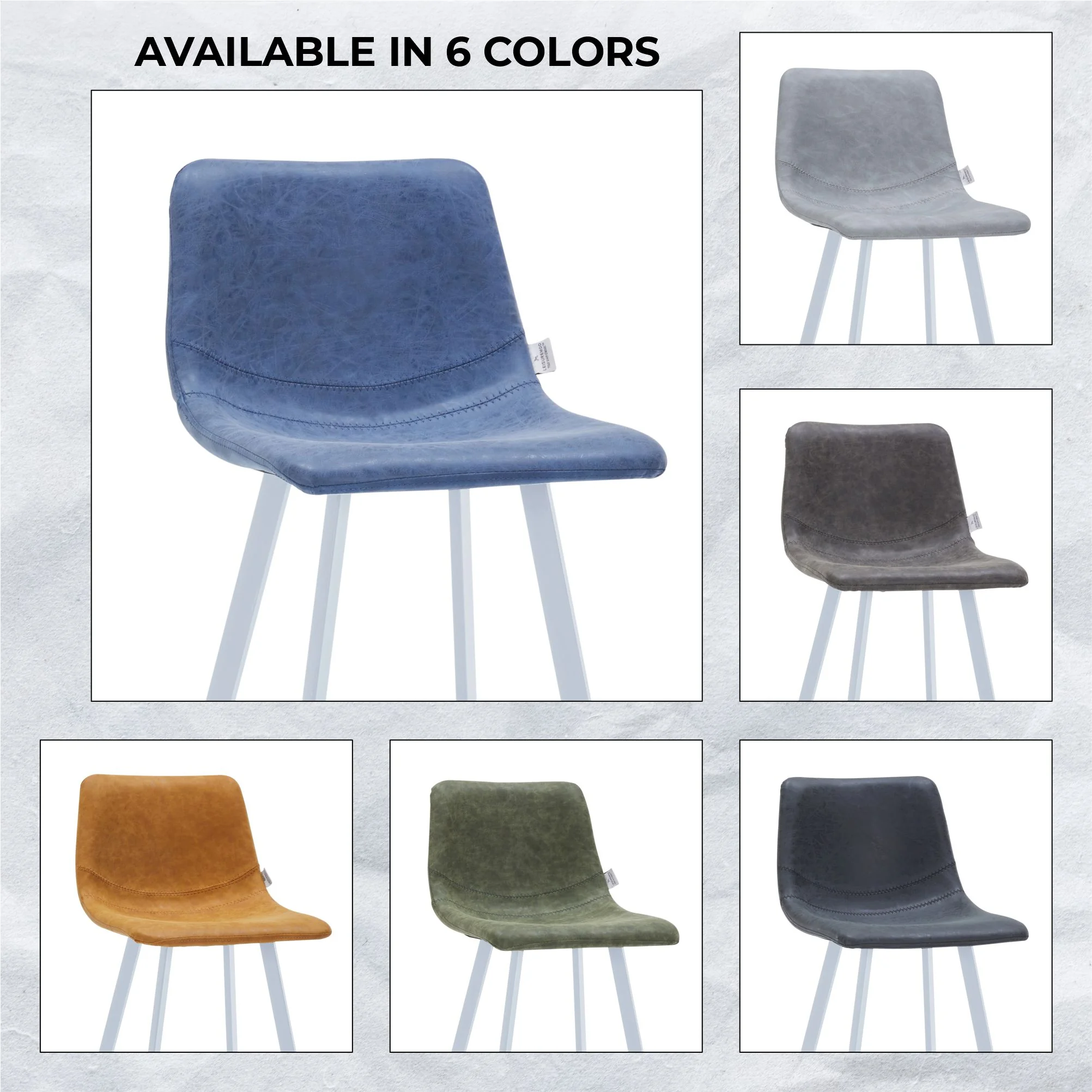 Elland - Bar stool - Peacock Blue - White Base