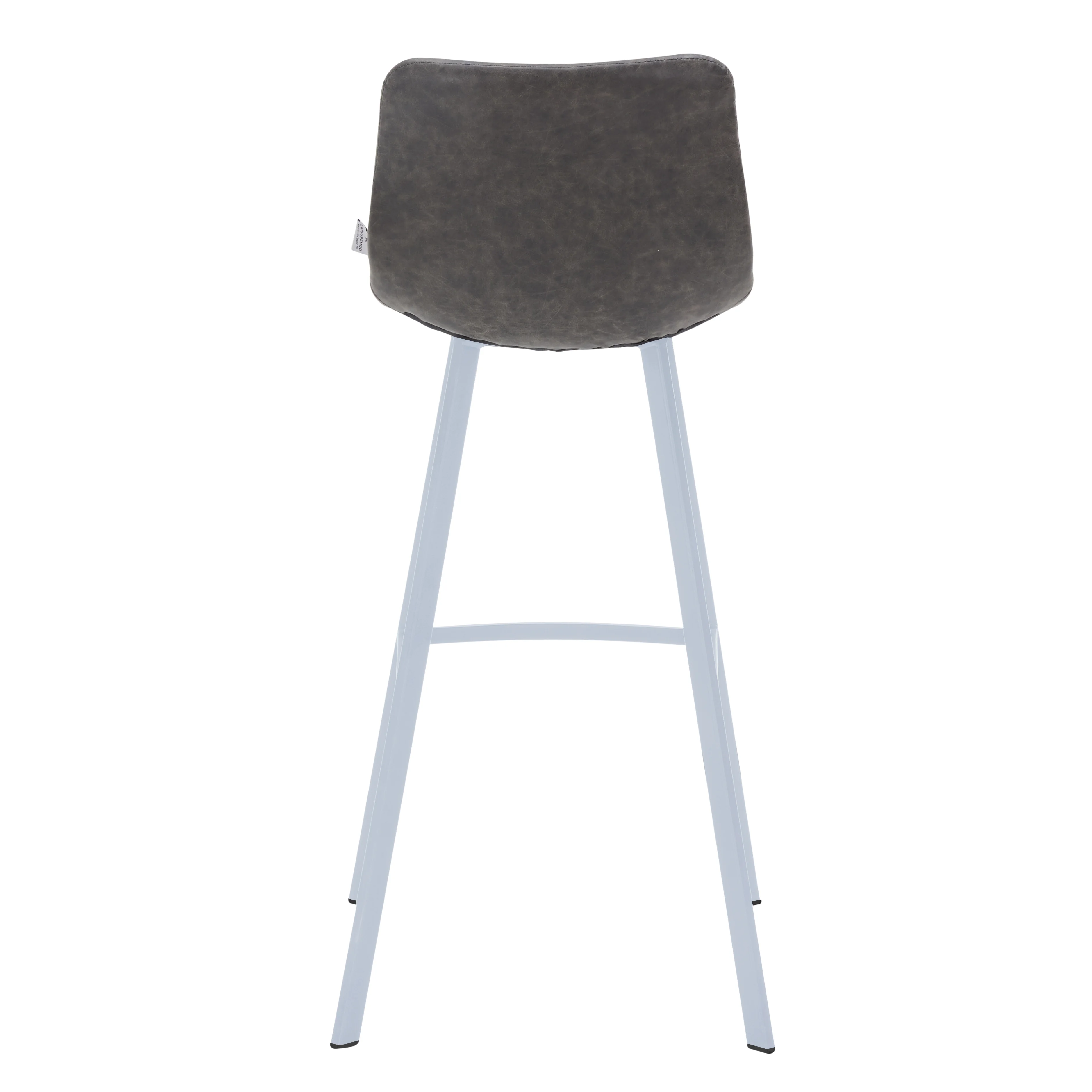 Elland - Bar stool - Grey- White Base
