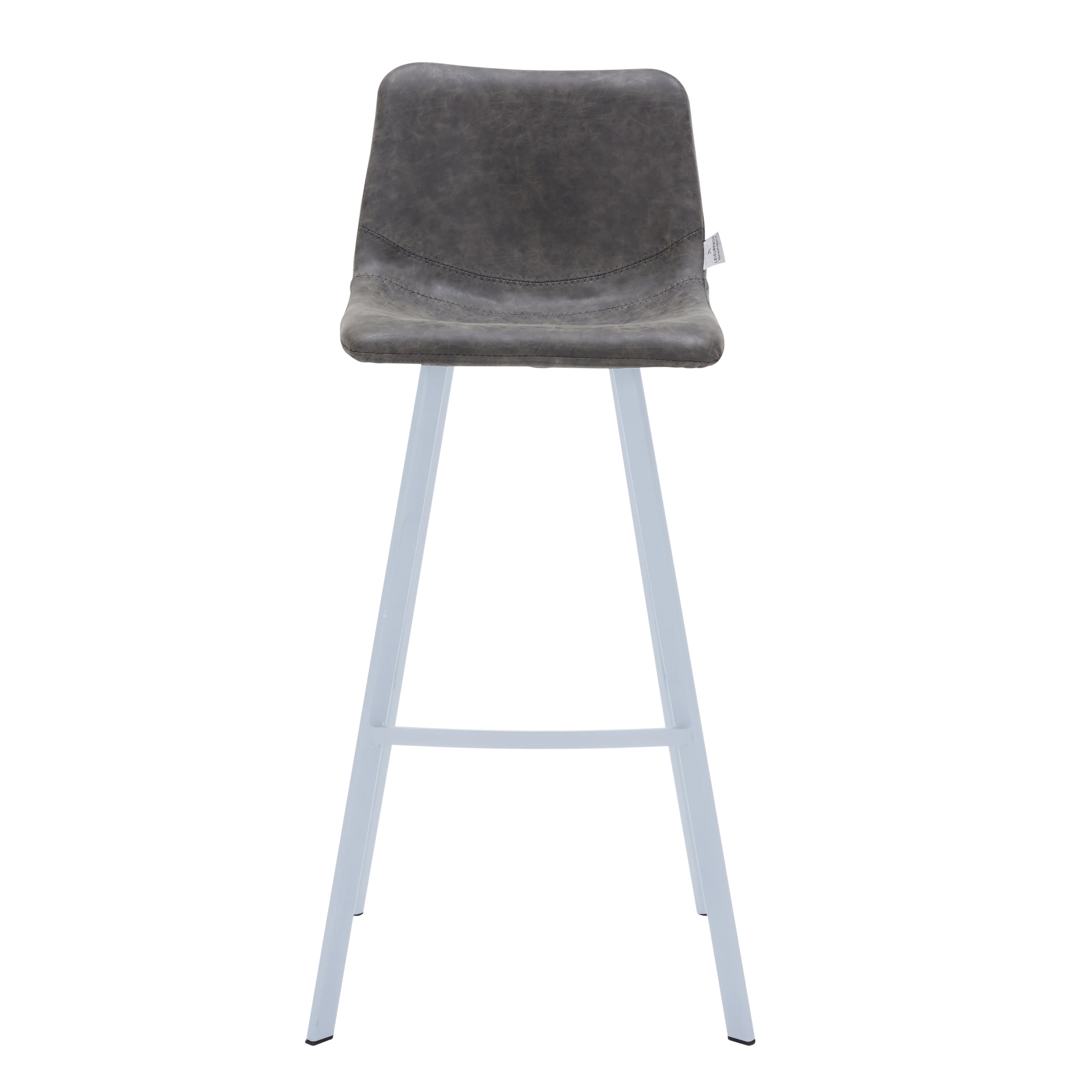 Elland - Bar stool - Grey- White Base Set of 2