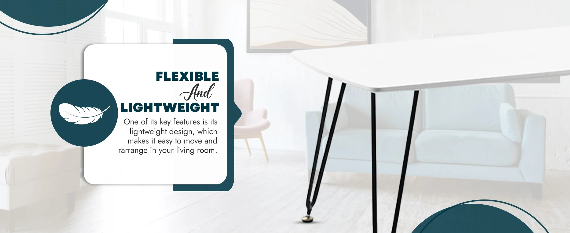 Elmwood Modern Wood Top Coffee Table With Iron Base