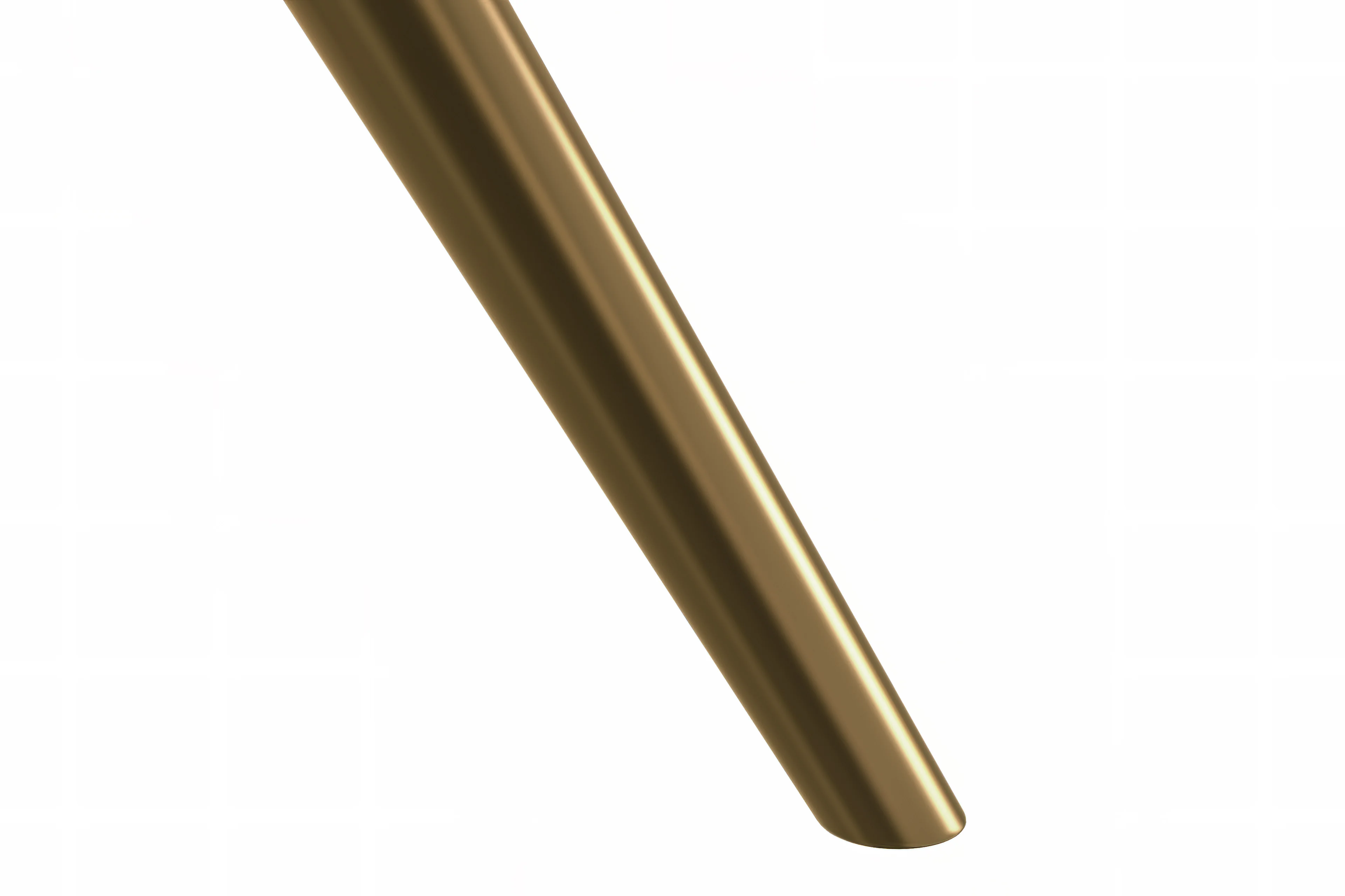 Elega Series Gold Stainless Steel Dining Table 55" With White Sintered Stone Top