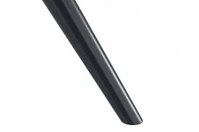 Elega Series Black Stainless Steel Dining Table 55 With White Grey Sintered Stone Top