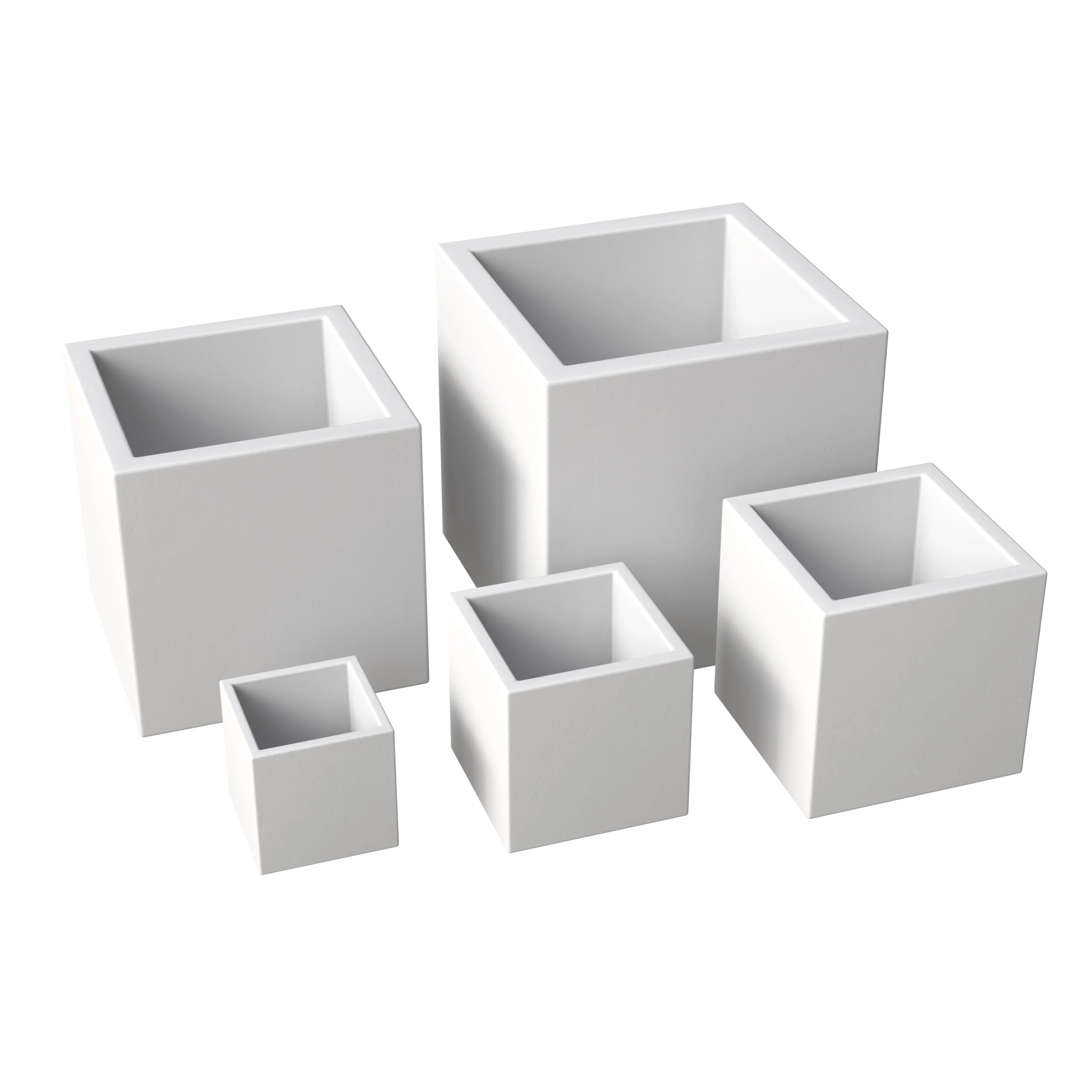 Fern Planter Set White