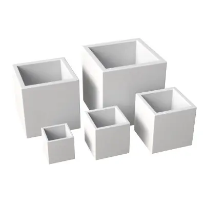 Fern Planter Set White