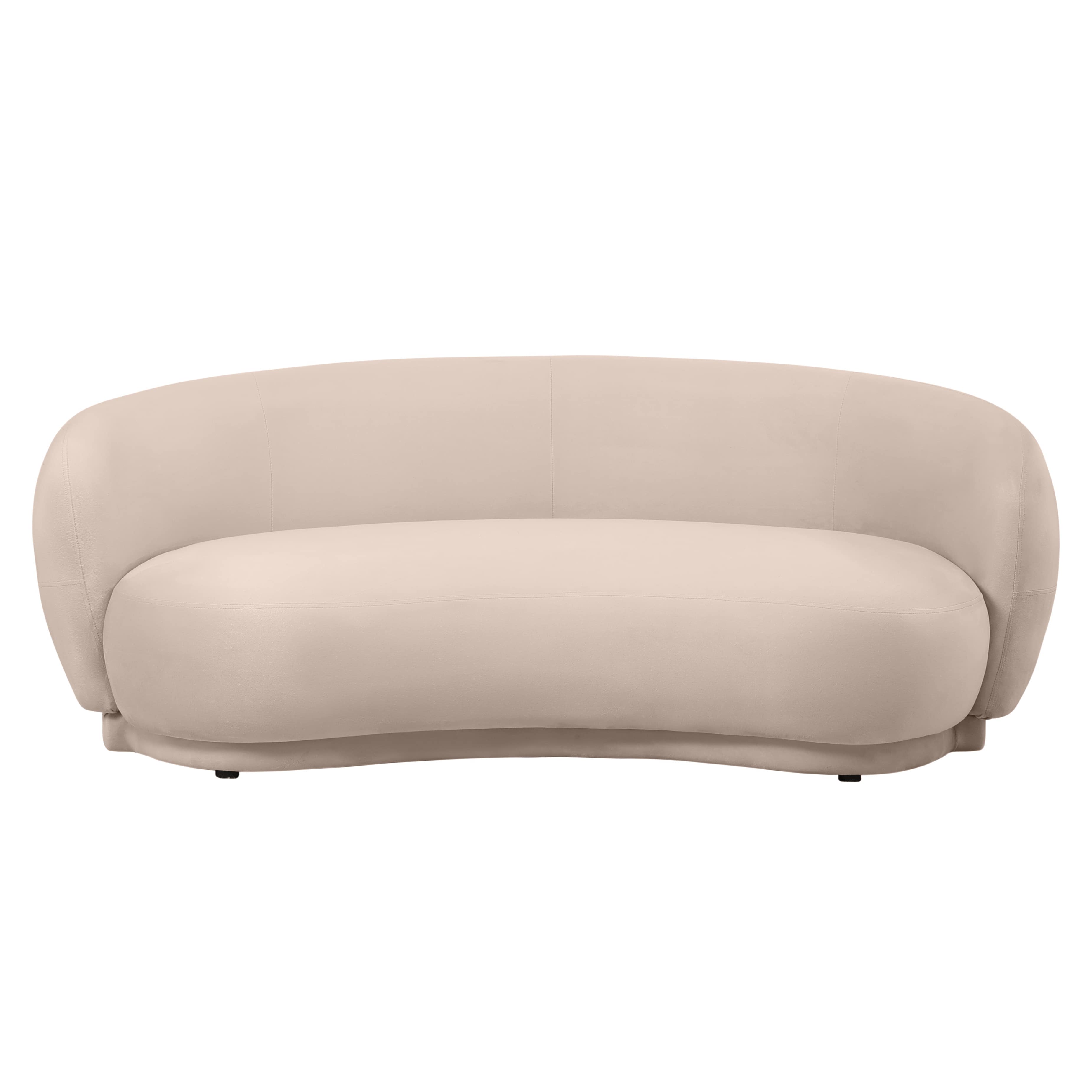 Faze 3-Seater Wide Couch Sofa Upholstered in Velvet