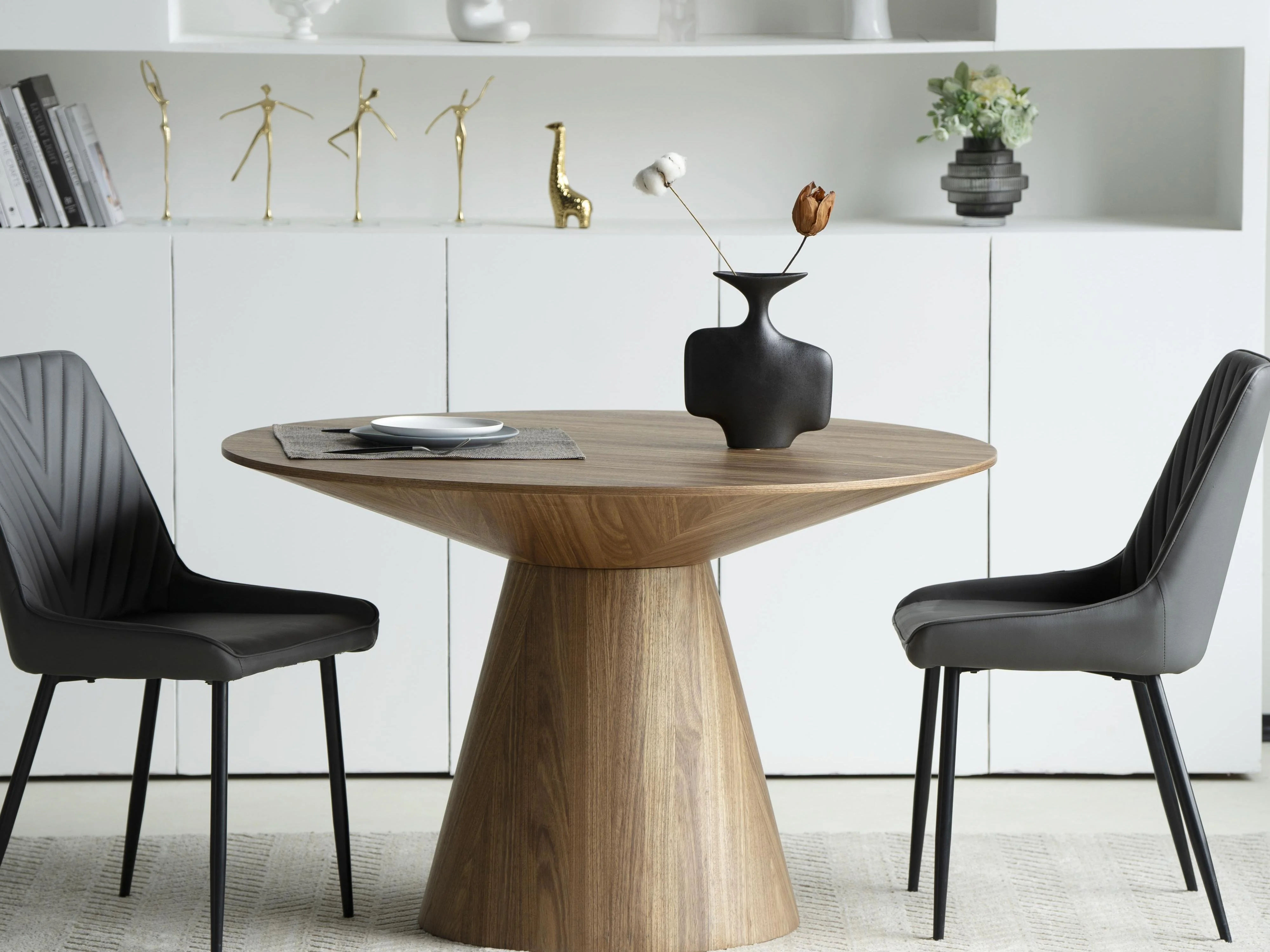 Fynix Collection Modern Dining Table In Natural Wood