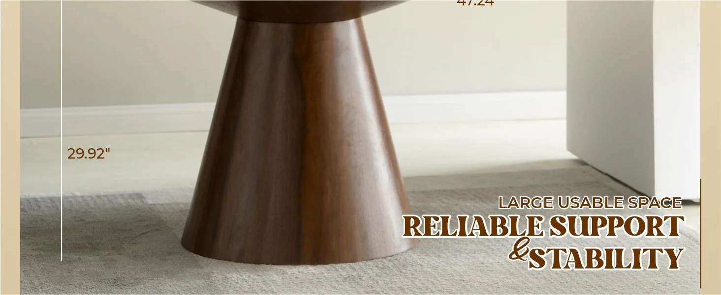 Fynix Collection Modern Dining Table In walnut