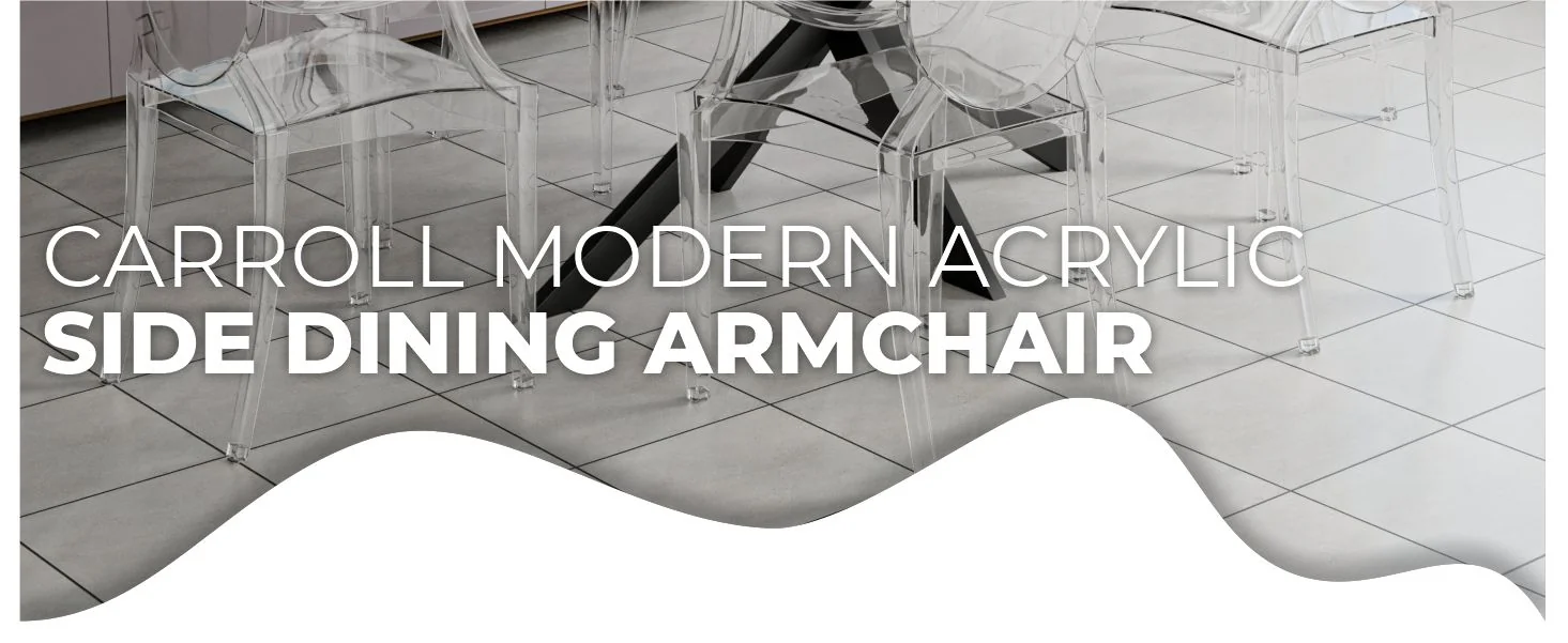 Carroll Modern Acrylic Dining Side Chair