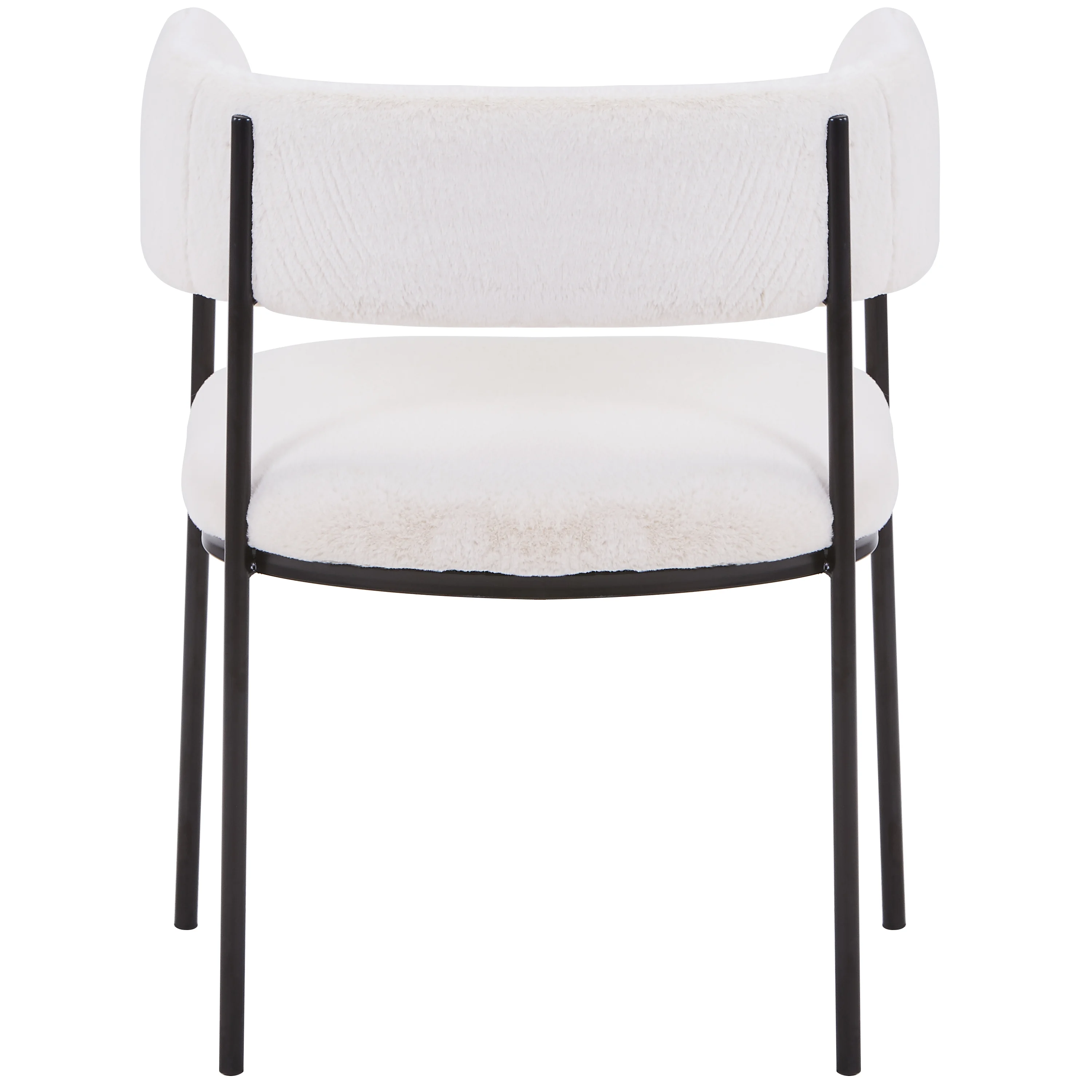 Gavin Series Modern Chair Black Frame in Light Taupe Set of 2