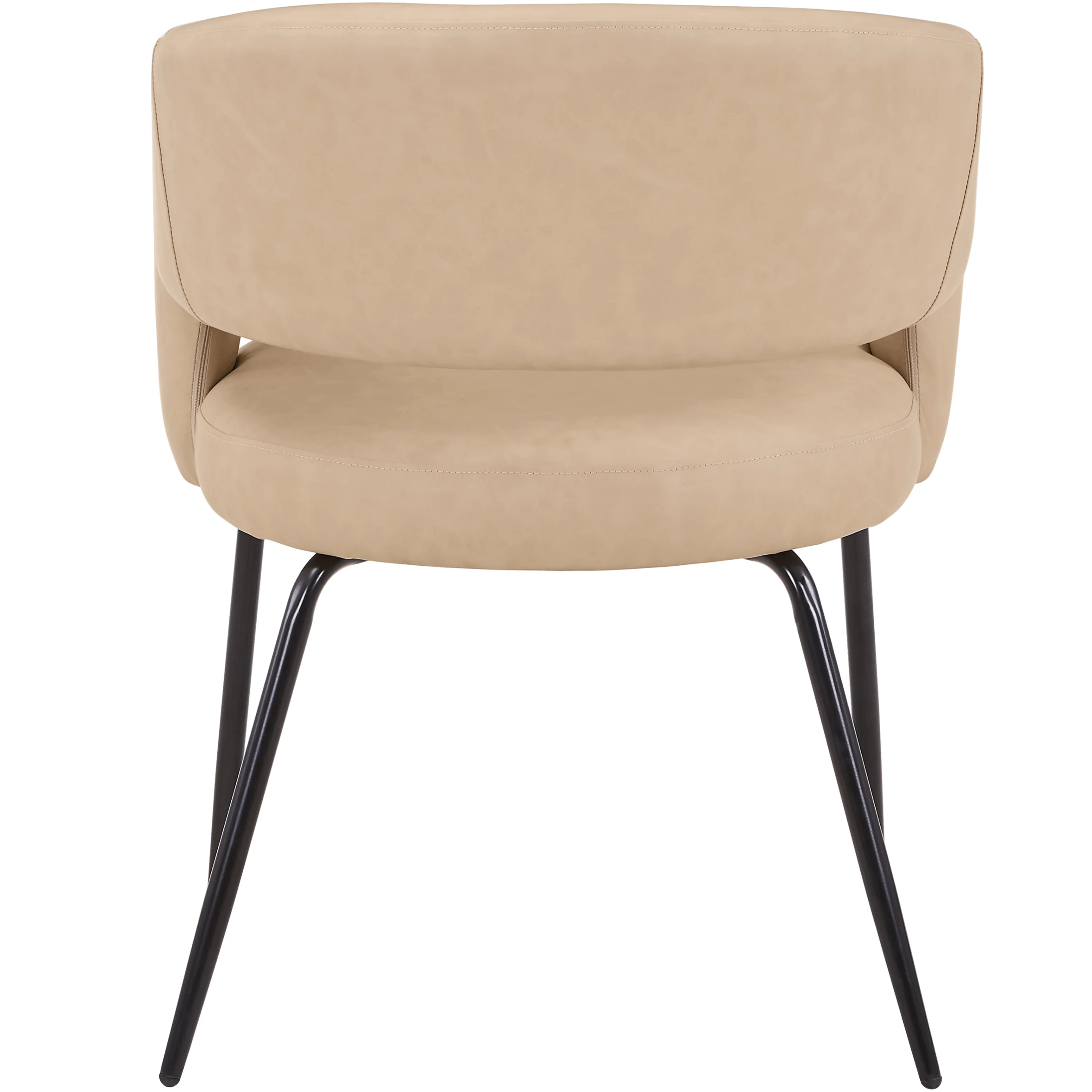 7-Piece Dining Set with Rectangular Glass Dining Table Gold Base and 6 Leather Dining Chairs with Iron Base