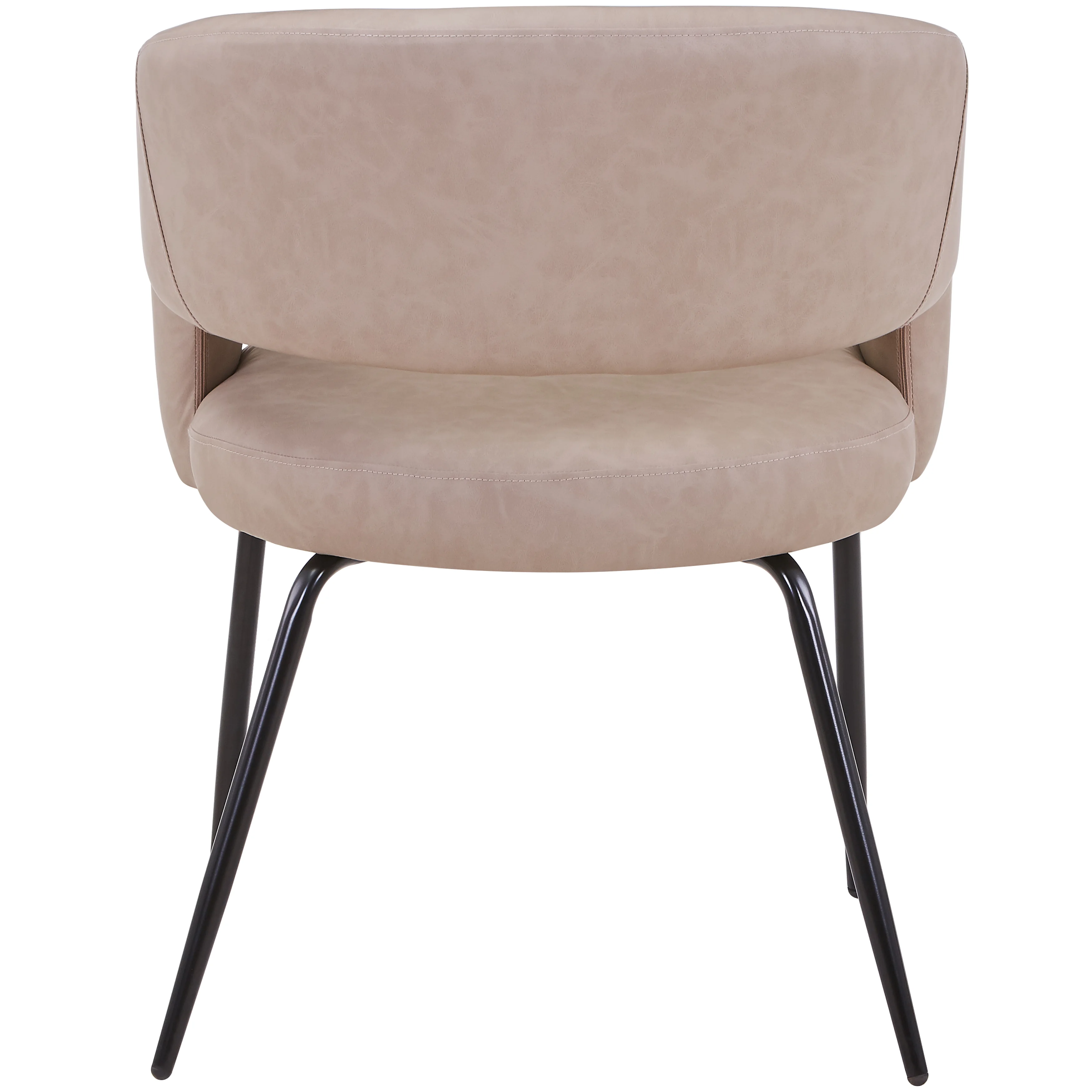 7-Piece Dining Set with Rectangular Sintered Stone Dining Table Gold Base and 6 Leather Dining Chairs with Iron Base