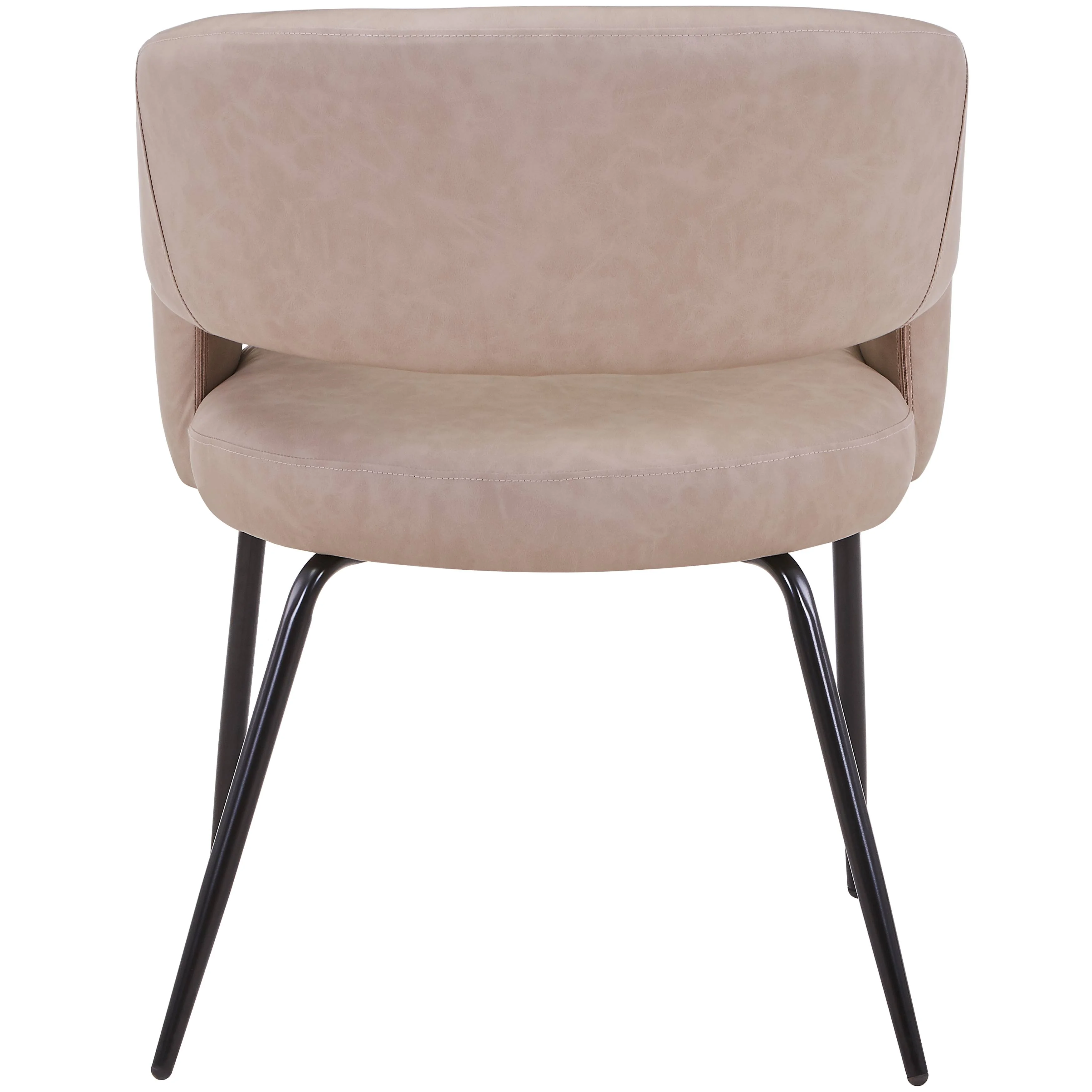 7-Piece Dining Set with Rectangular Glass Dining Table Gold Base and 6 Leather Dining Chairs with Iron Base