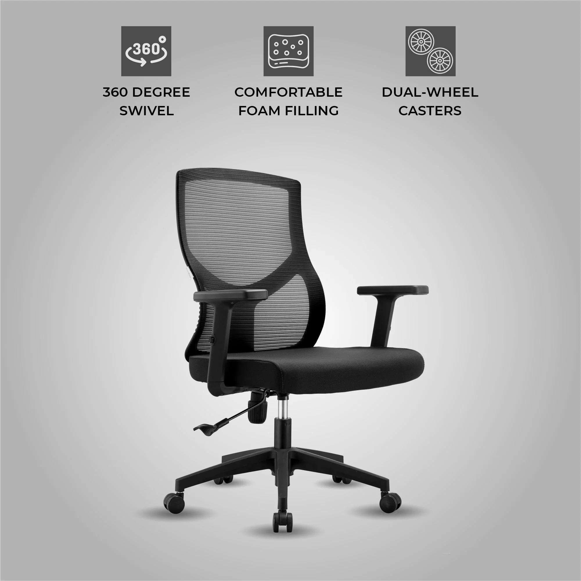 Office Glen Series Office Task Chair In Black