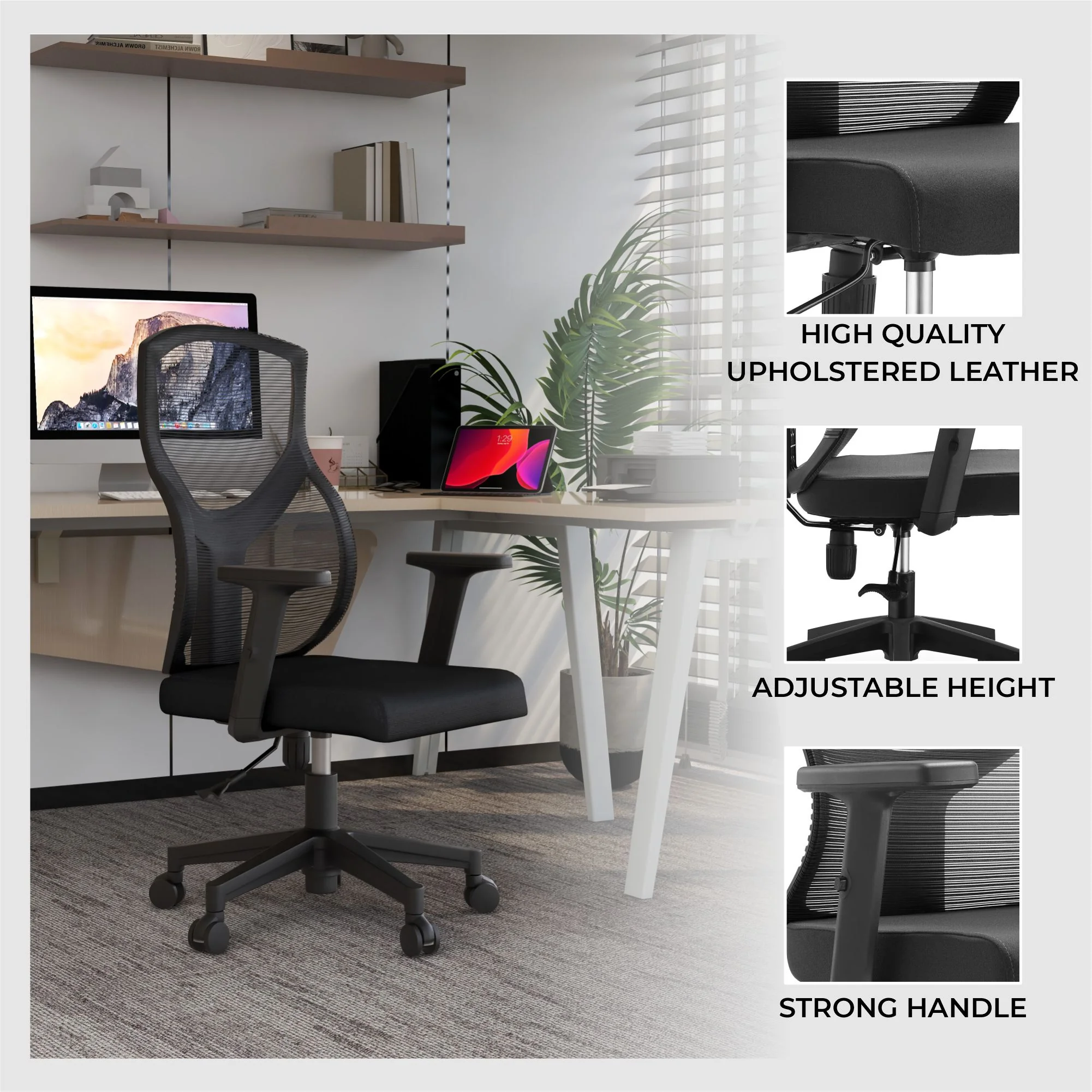 Office Glen Series Office Task Chair In Black